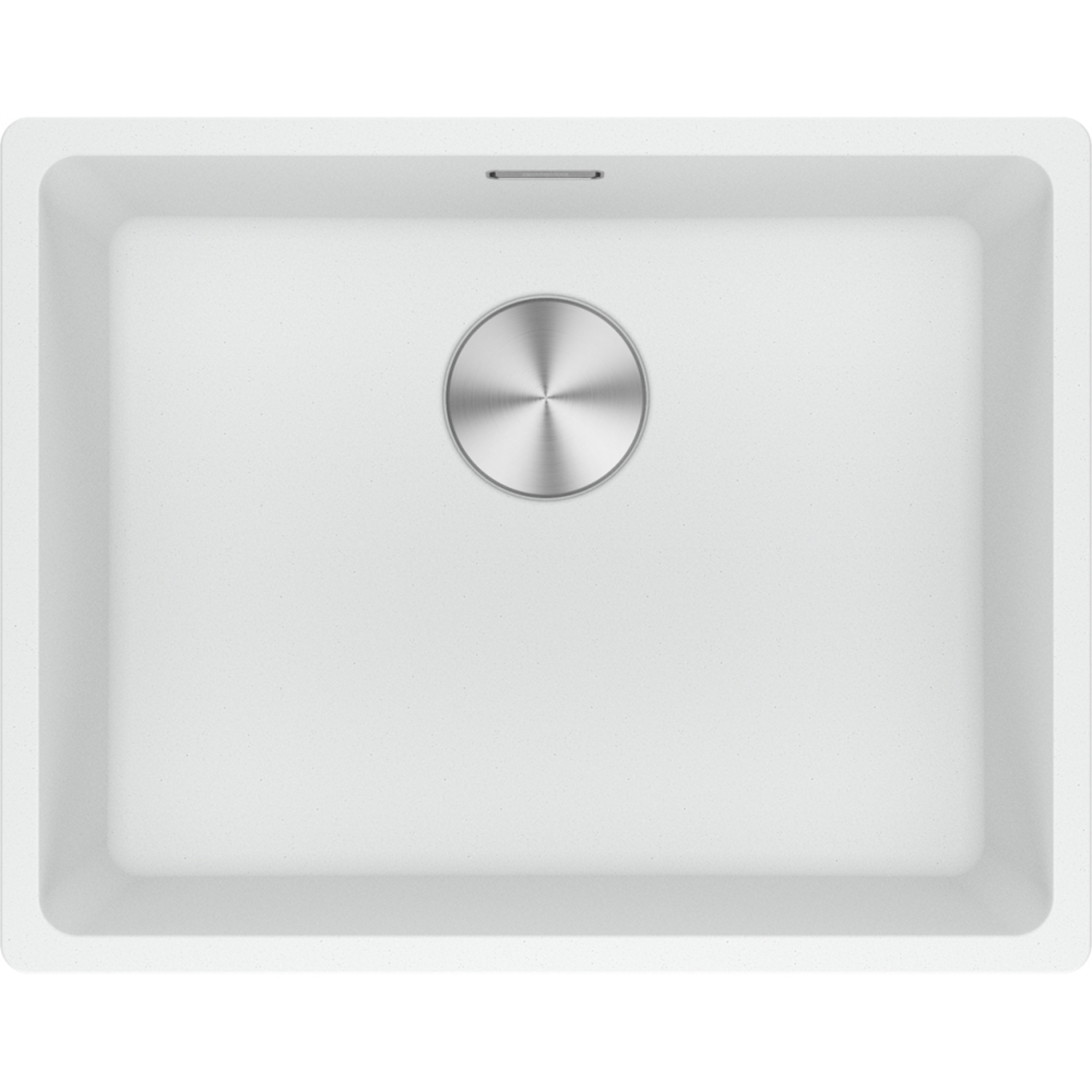 Maris - Onderbouwspoeltafel / 553 x 433 mm / 1 bak / Metaal Wit