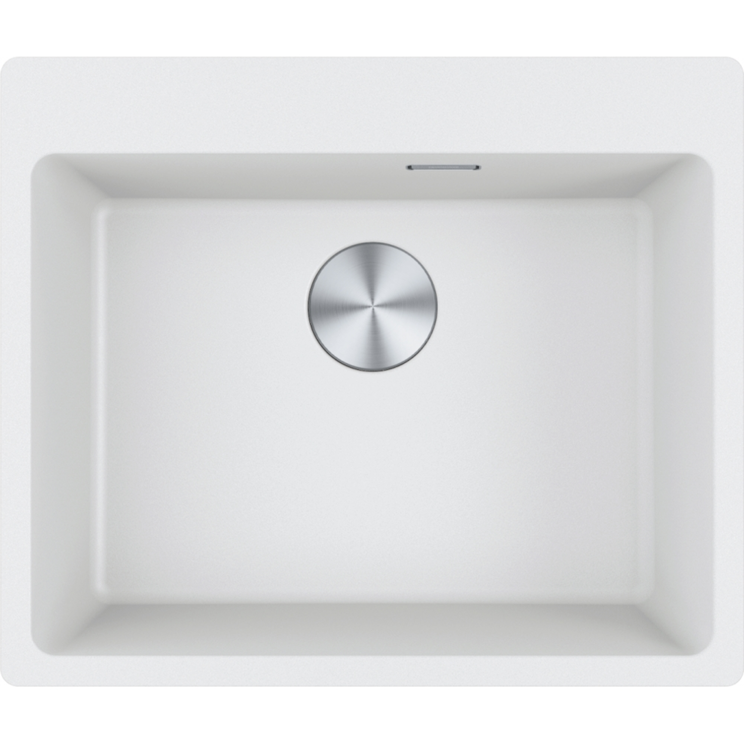 Maris - inbouwspoelbak / 590 x 500 mm / 1 bak / Metaal Wit