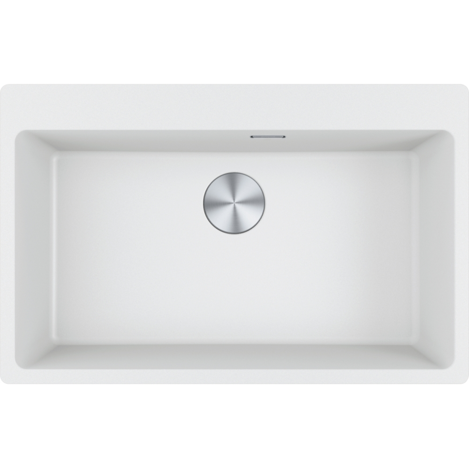 Maris - inbouwspoelbak / 780 x 500 mm / 1 bak / Metaal Wit