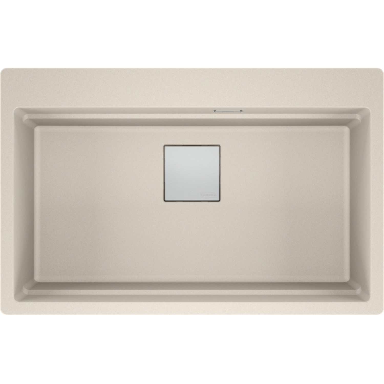 KUBUS 2.0 PRO - Inbouwspoelbak / 1 bak / 734 x 400 x 220 mm / Manuele lediging / Koffieroom  + Set 3 accessoires