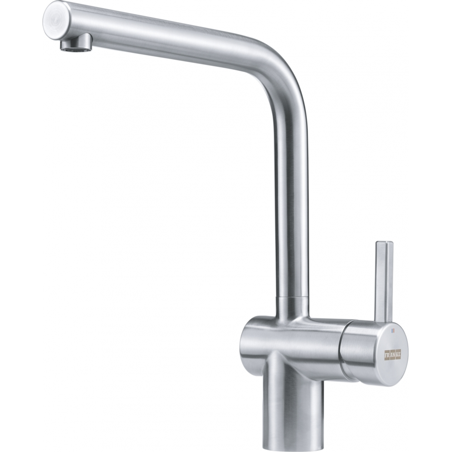 Atlas Neo - Eéngreepsmengkraan met zwenkbare uitloop / Side lever / RVS