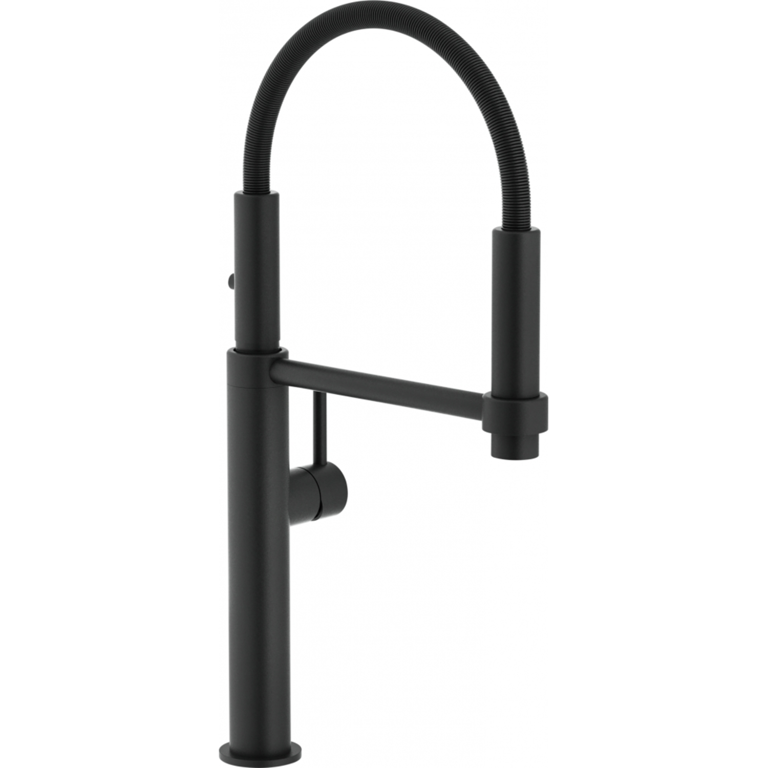 Pescara - Semi-professionele kraan met beweegbare uitloop / Side lever / Zwart mat