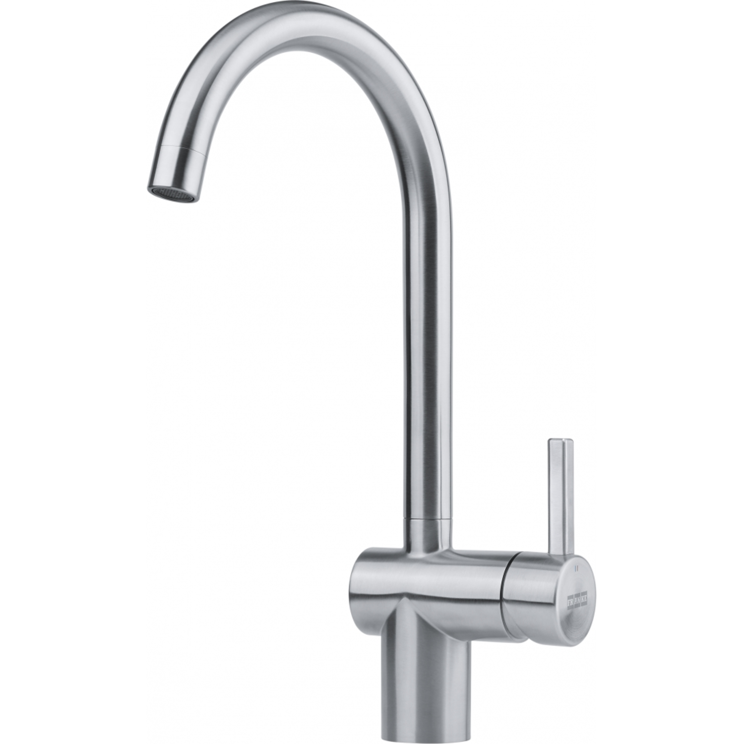 Atlas Neo - Eéngreepsmengkraan met zwenkbare uitloop / Side lever / RVS