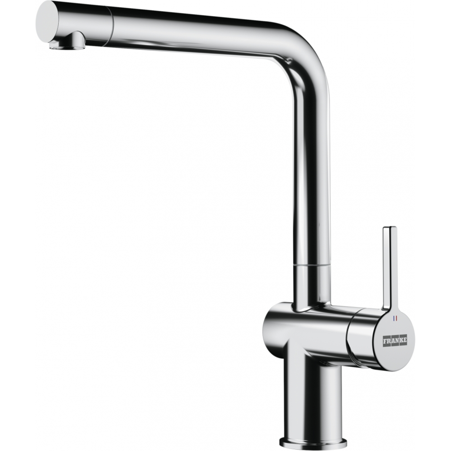 Active L - Eéngreepsmengkraan L met zwenkbare uitloop / Side lever / Chroom