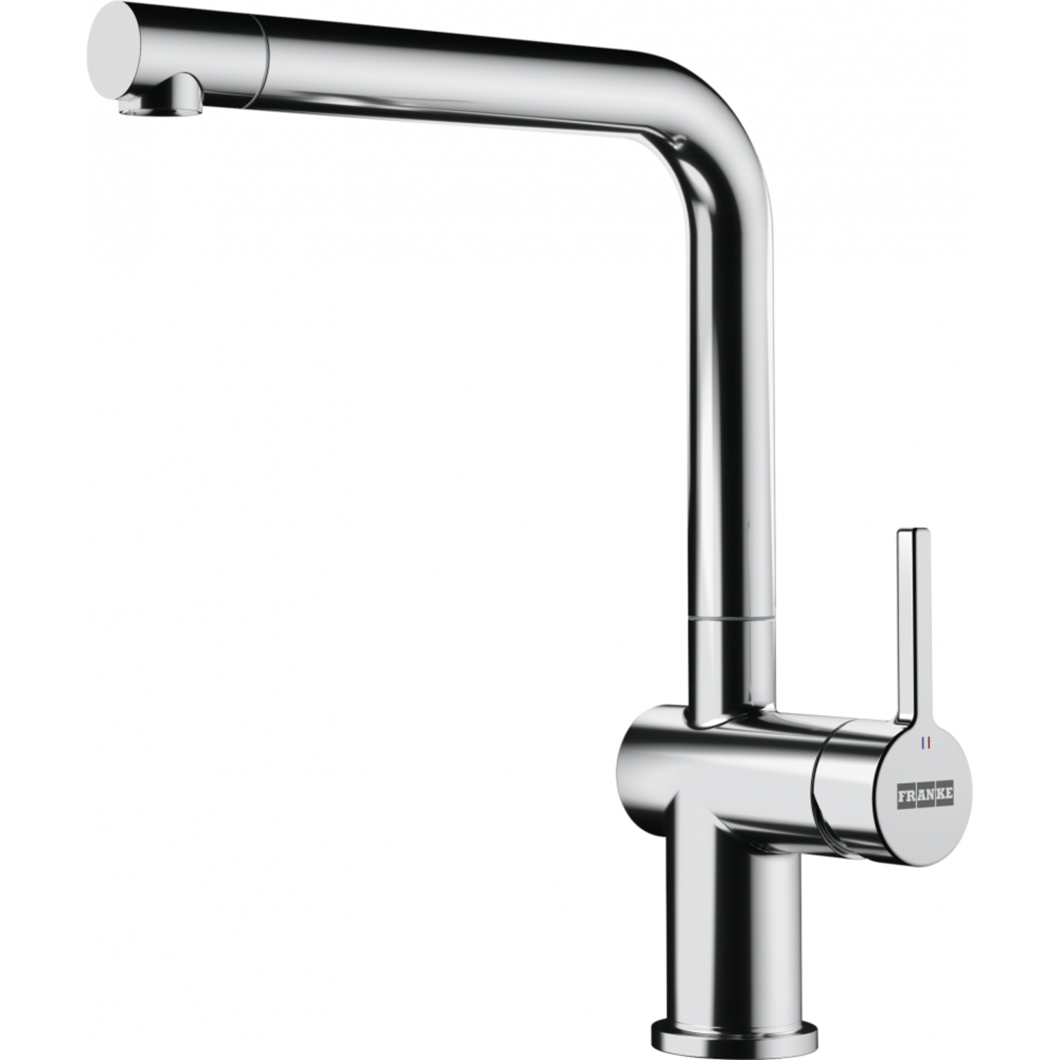Active Window - Vensterkraan L met zwenkbare uitloop / Side lever / Chroom