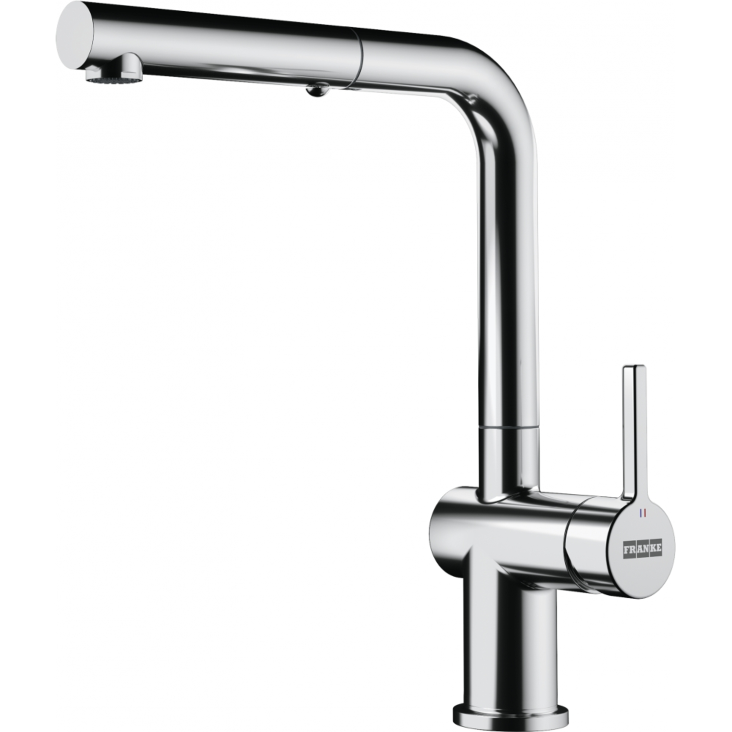 Active Window - Vensterkraan L met uittrekbare uitloop / Side lever / Chroom