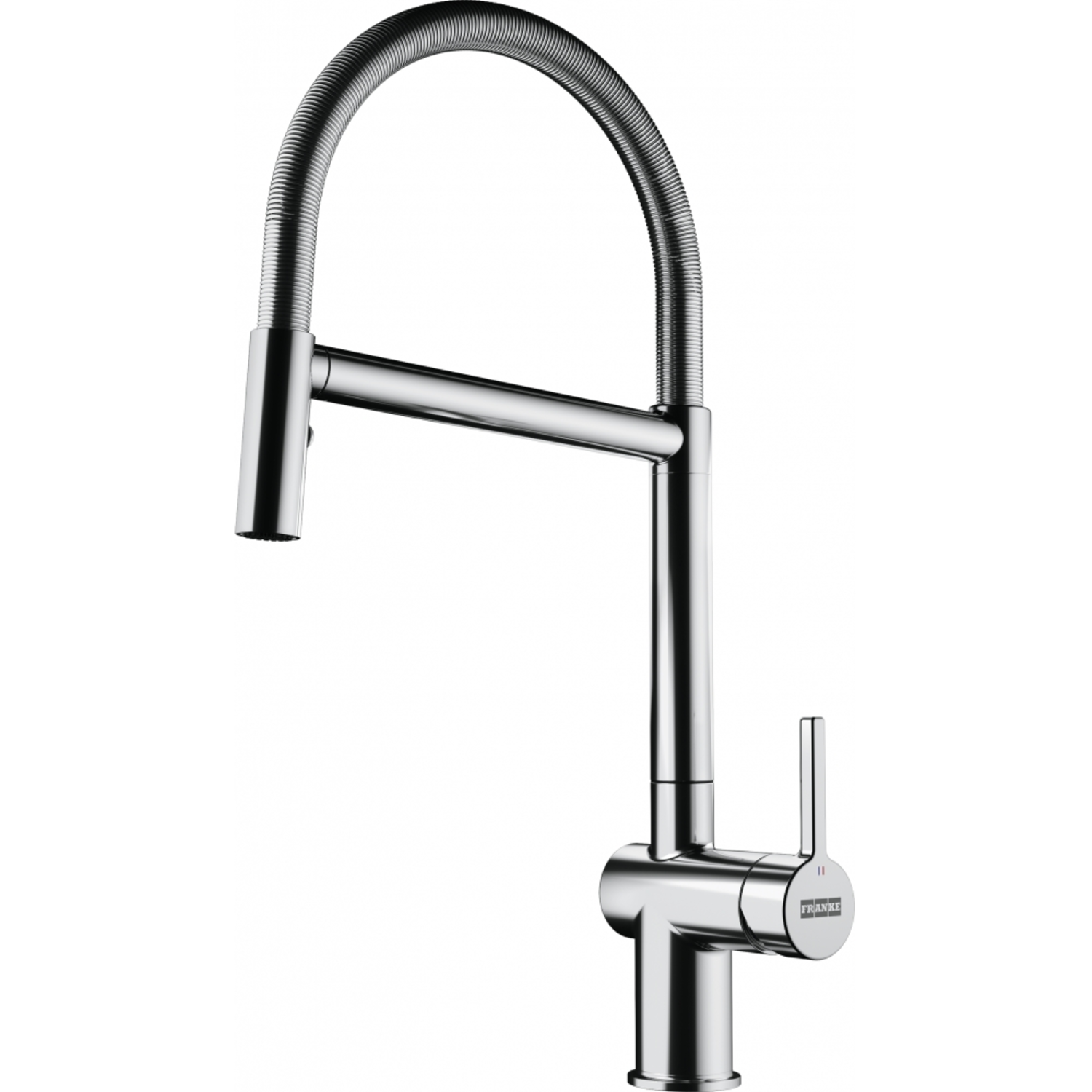 Active - Eéngreepsmengkraan met beweegbare uitloop / Side lever / Chroom