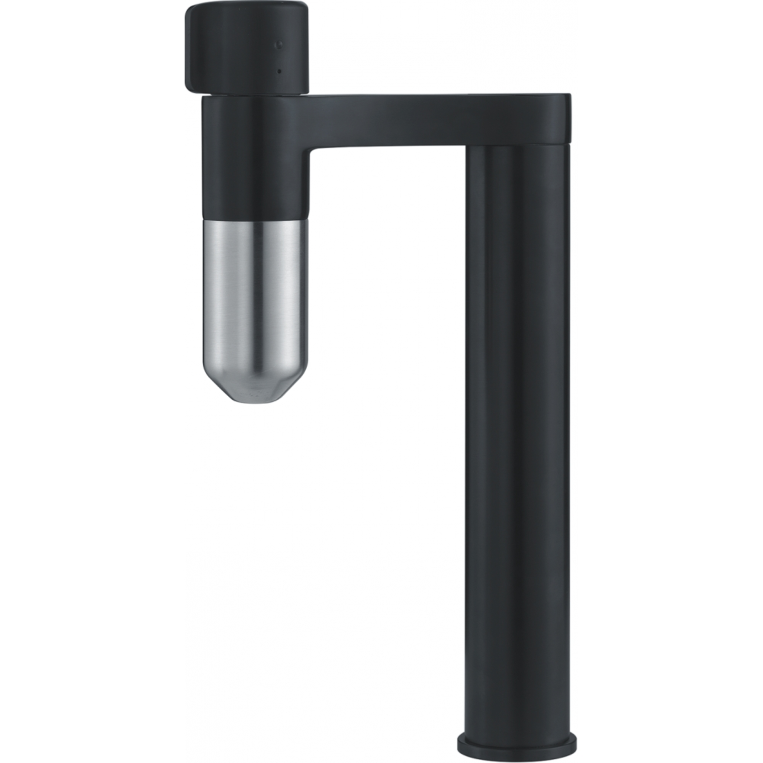 Vital - Filtersysteem met vaste uitloop / RVS Look-Zwart mat