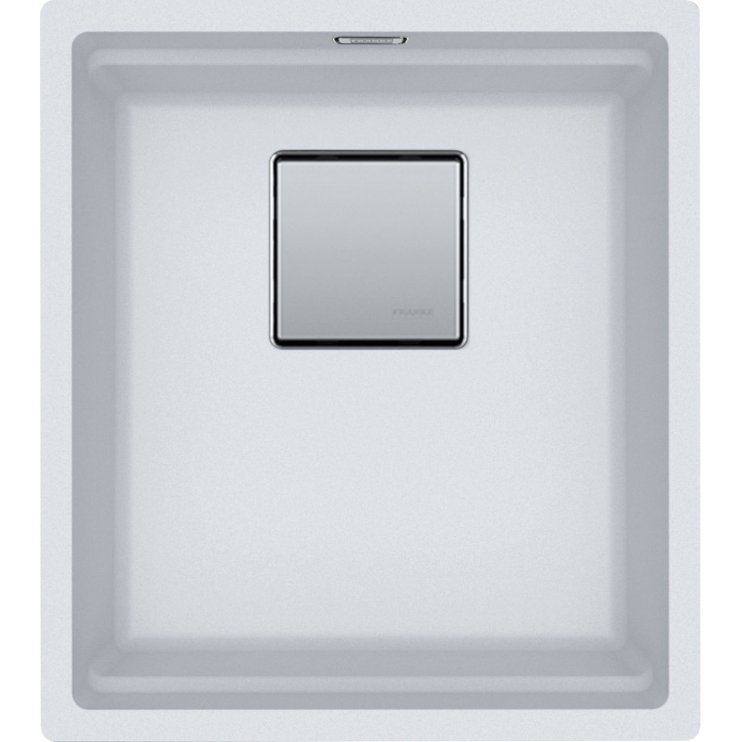 Kubus 2.0 - Onderbouwspoelbak / 370 x 420  mm/ Metaal wit