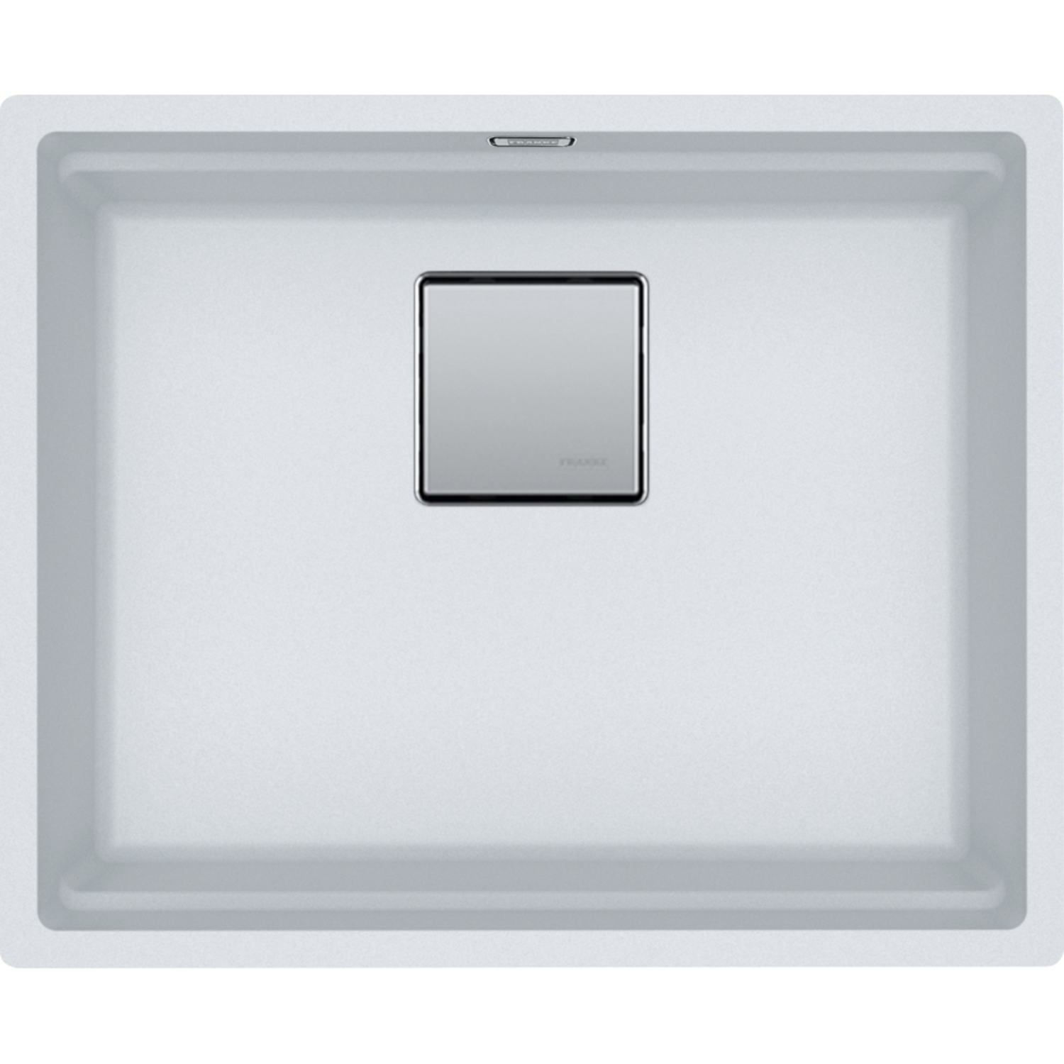 Kubus 2.0 - Onderbouwspoelbak / 520 x 420  mm/ Metaal wit