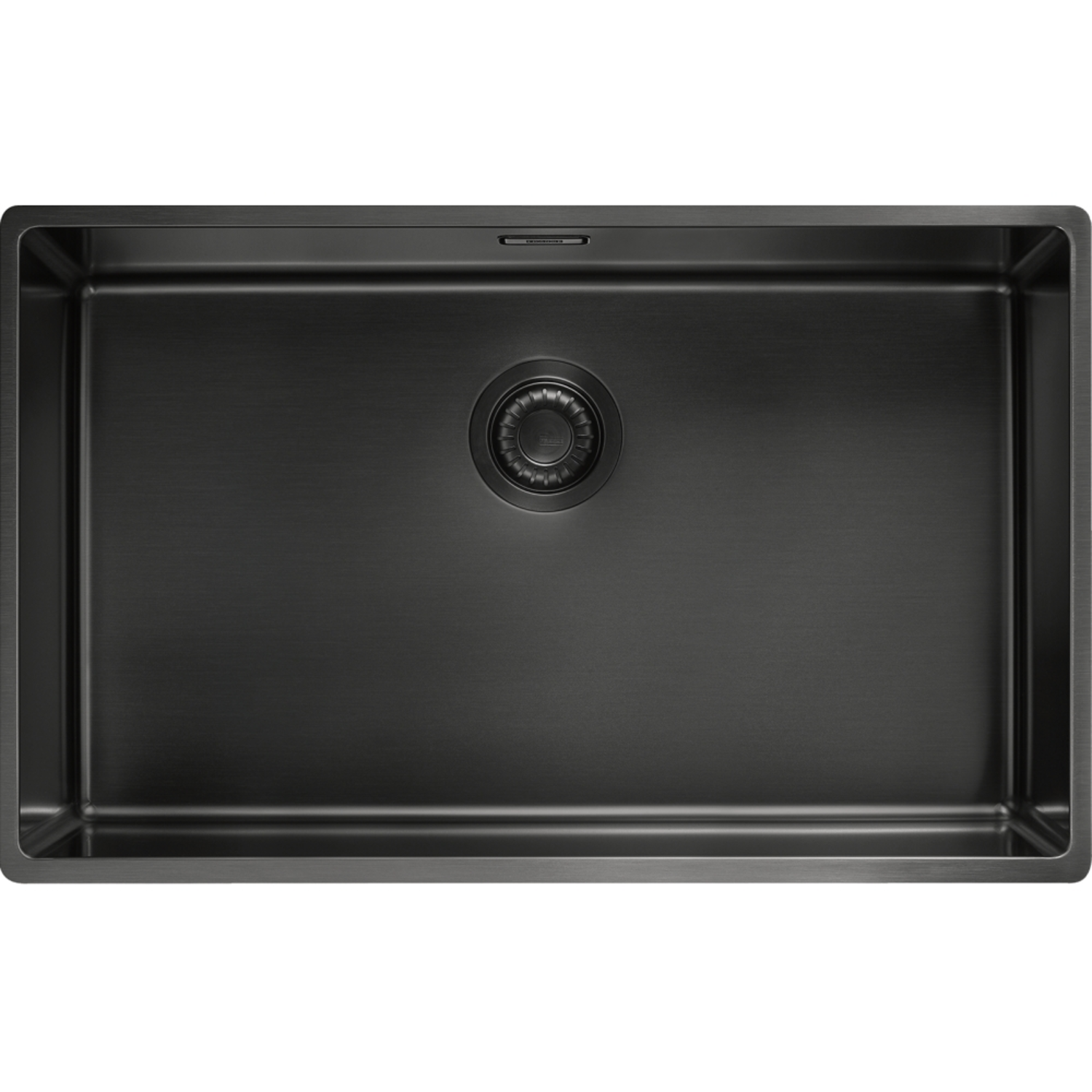 Mythos Masterpiece - Vlakbouw-/onderbouwspoelbak / 720 x 450 mm / Manuele lediging / Antracietkleurig
