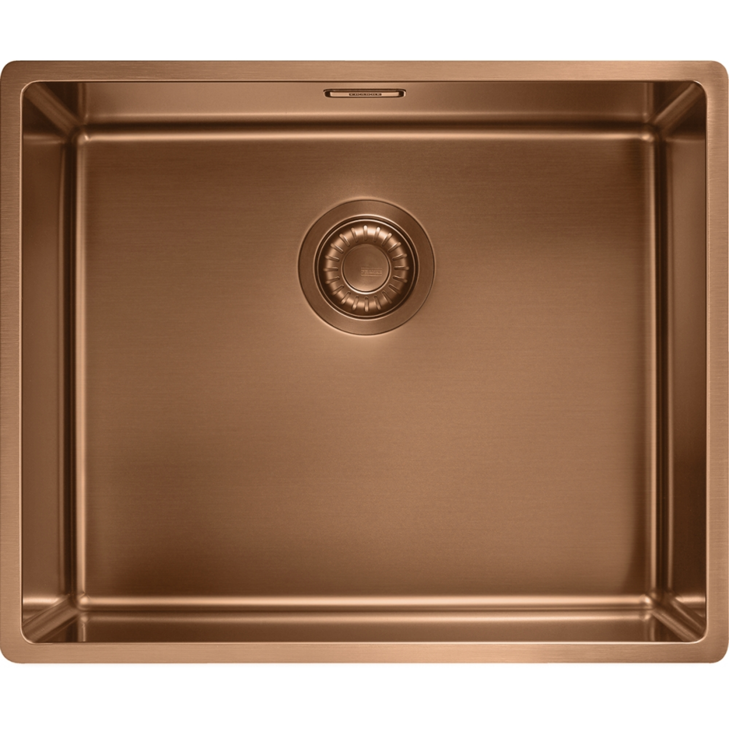 Mythos Masterpiece - Vlakbouw-/onderbouwspoelbak / 540 x 450 mm / Manuele ledeging / Koperkleurig