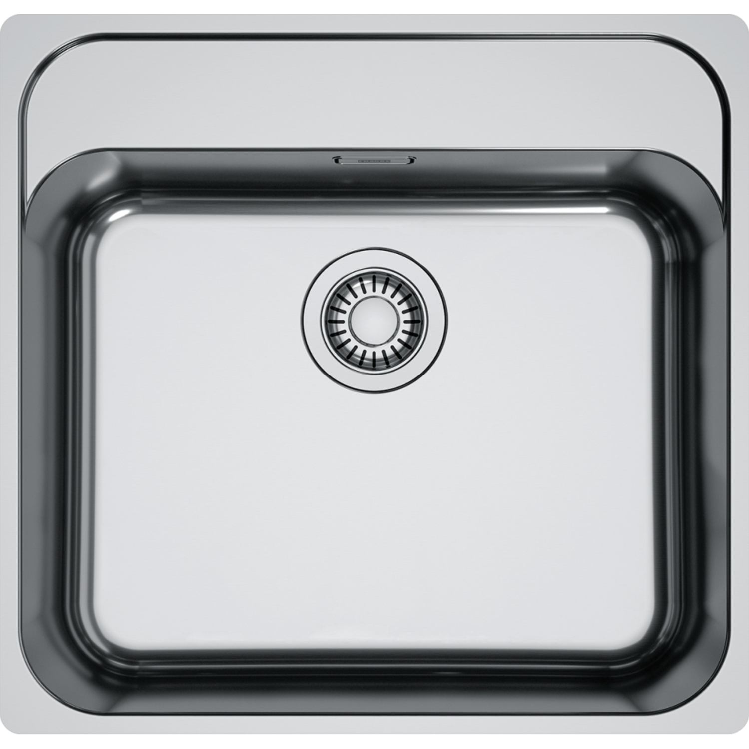 Smart - Vlakbouw- , SlimTopspoelbak / 530 x 510 mm / Glad