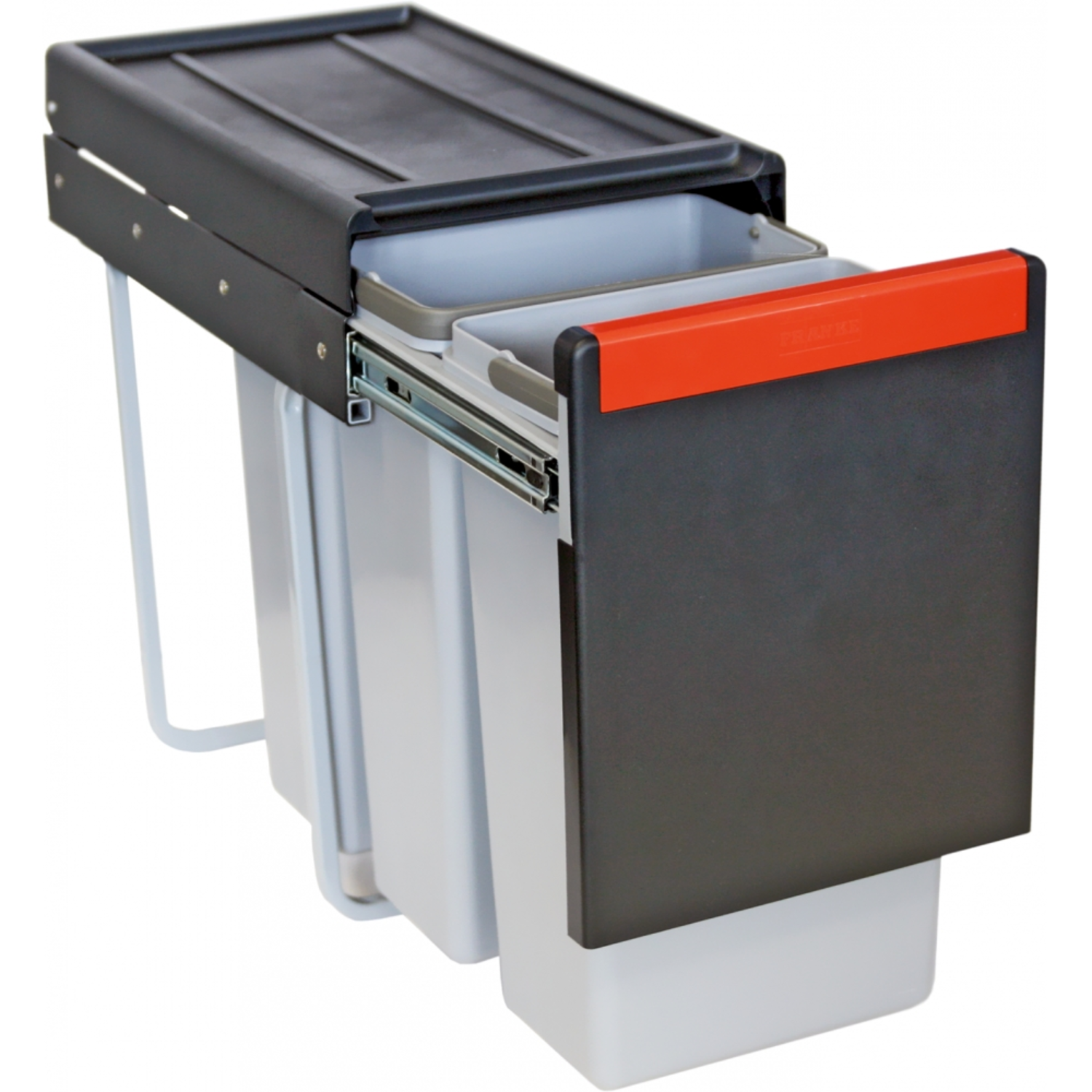 Cube - Afvalsorteersysteem / Zijdelingse deuropening / 300  mm/ 3 x 10 l / Handbediening