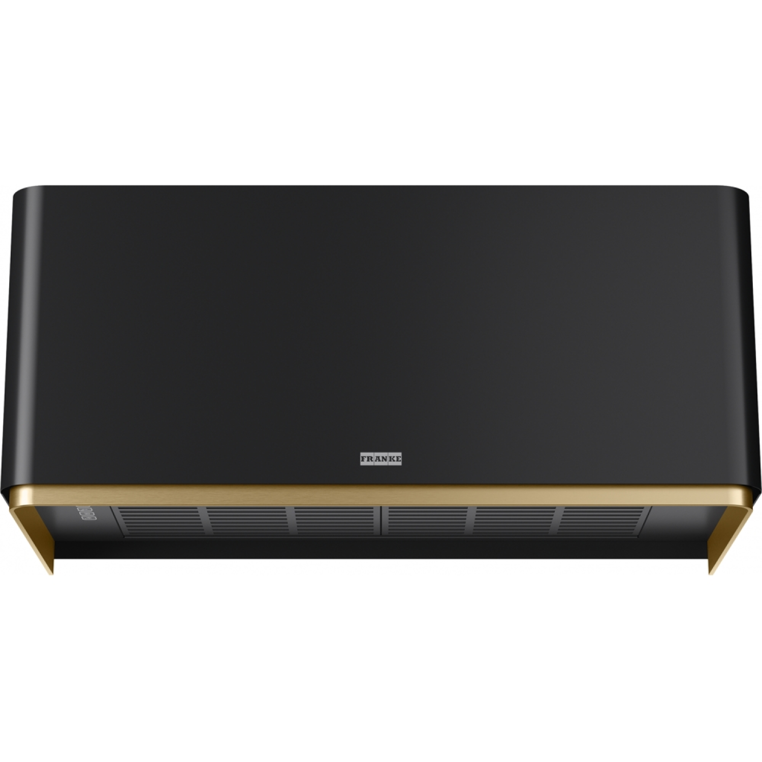 MYTHOS MASTERPIECE - Wanddampkap Zwart mat / Goud, 800 mm