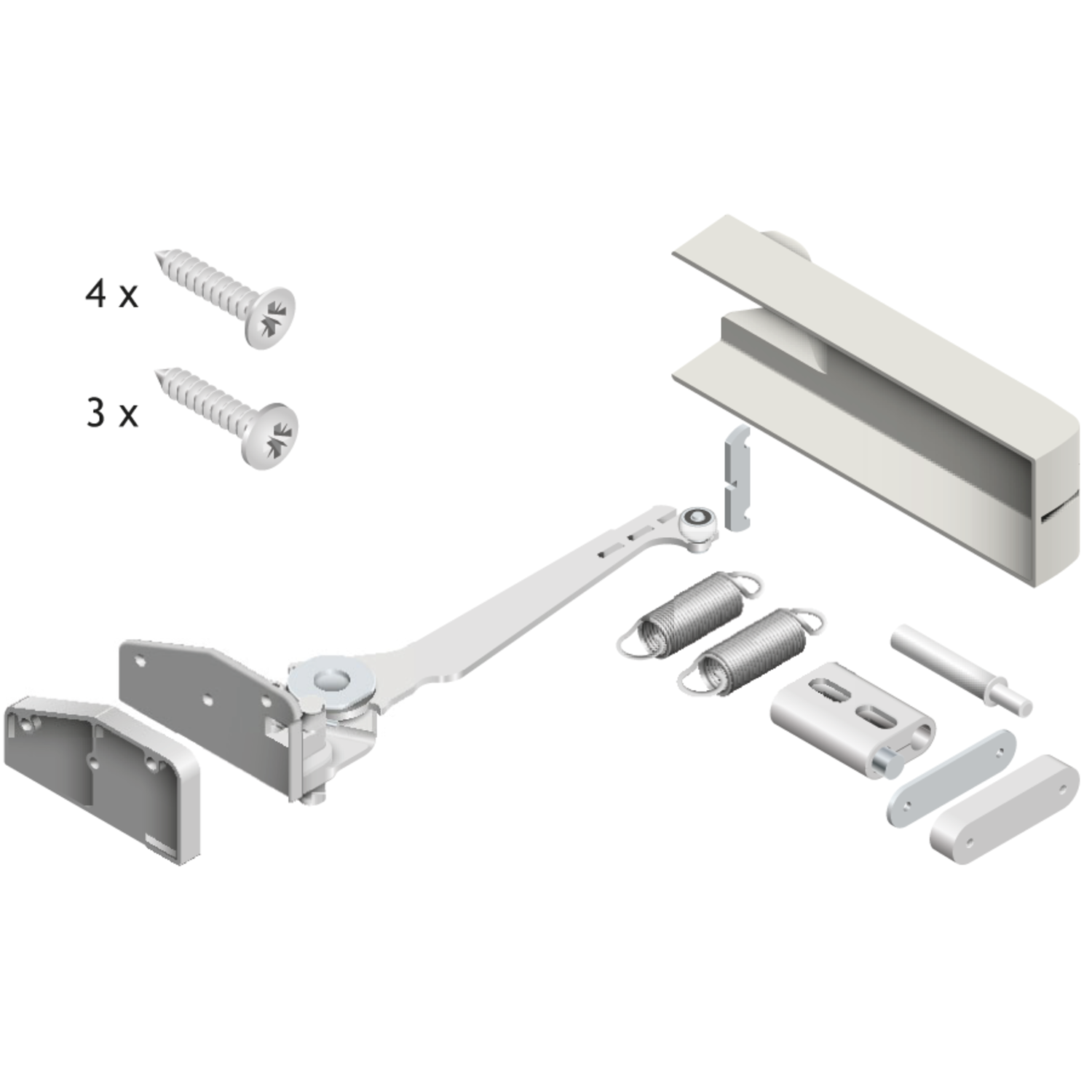PS23 - 50 kit automatische opening links grijs