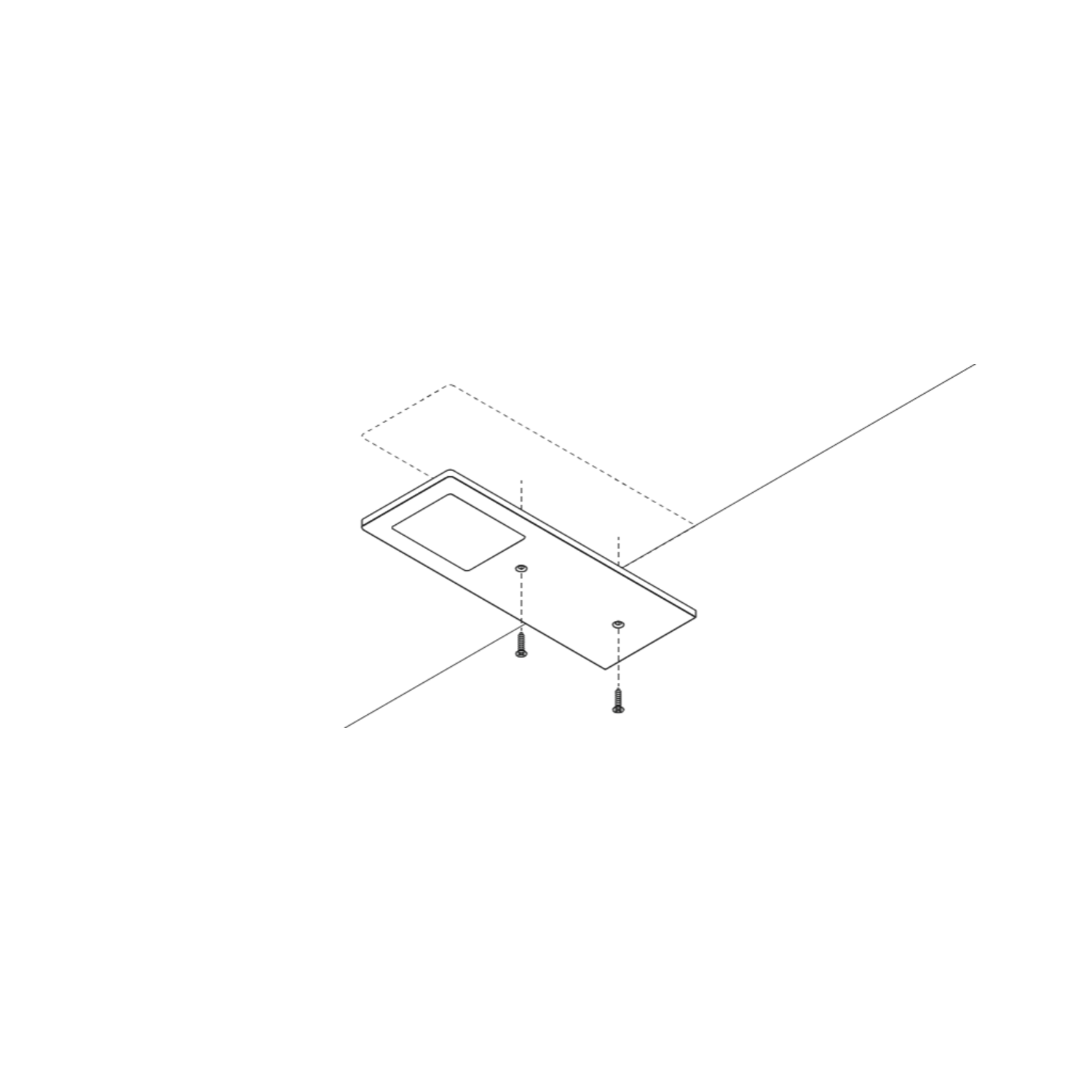 Planar L slave 24Vdc 3W 4000K 2kabels alu geb