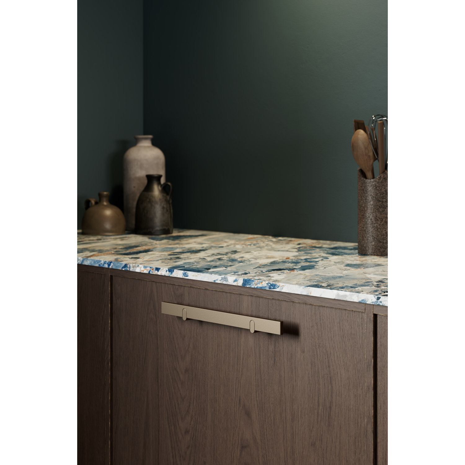 Greep REEV BA160 L280 Aluminium Mat brons