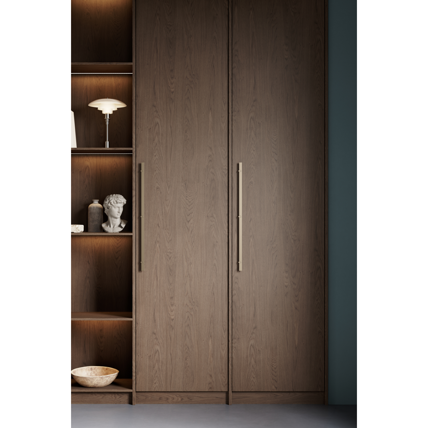 Greep REEV BA640 L760 Aluminium Mat brons