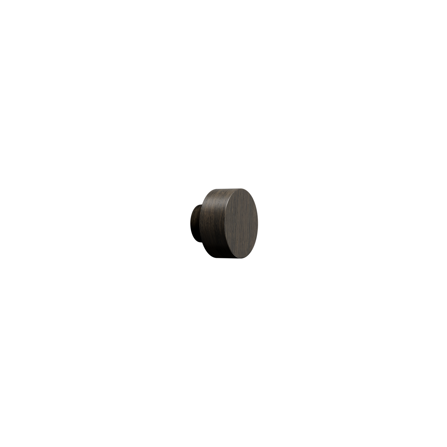 Knop ROW Ø40 H28 donker eik