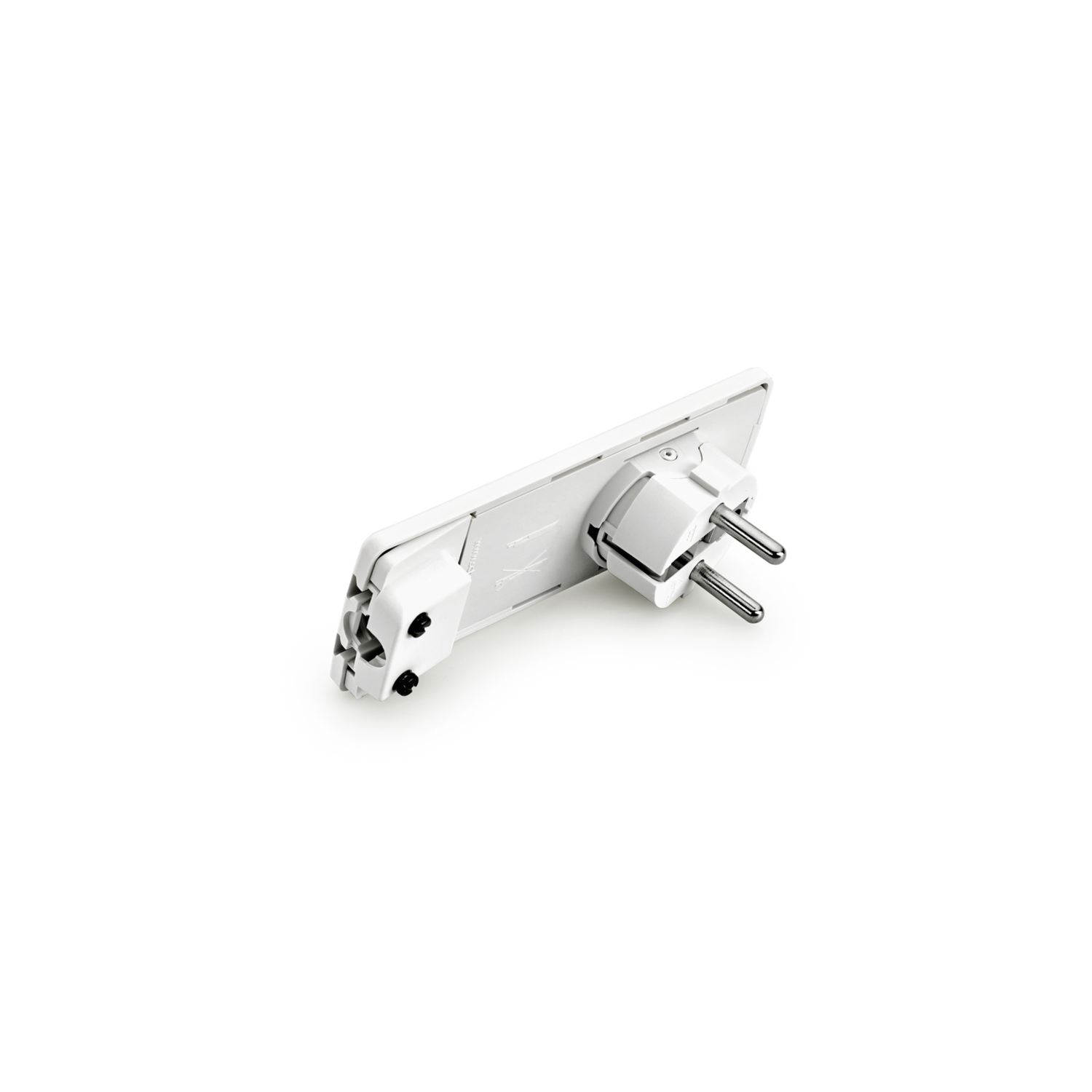 Evoline extra platte plug wit 250v/16a