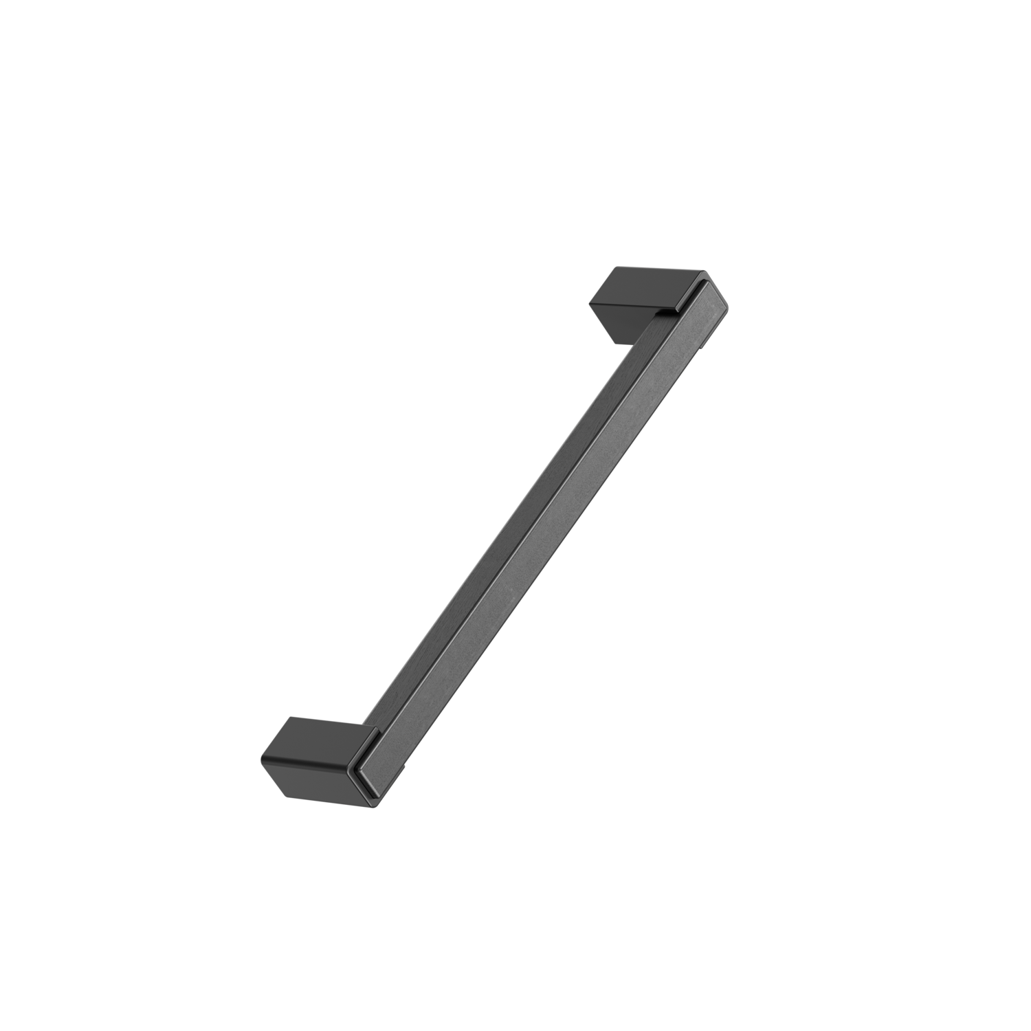 Greep SEGMENT ba160 hout + zamak mat zwart