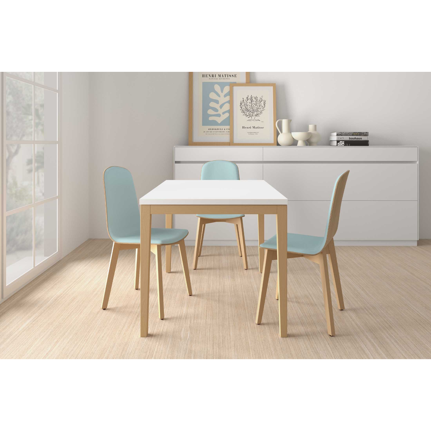 Tafel uitsch. Toy 120x80 wit-glas antraciet