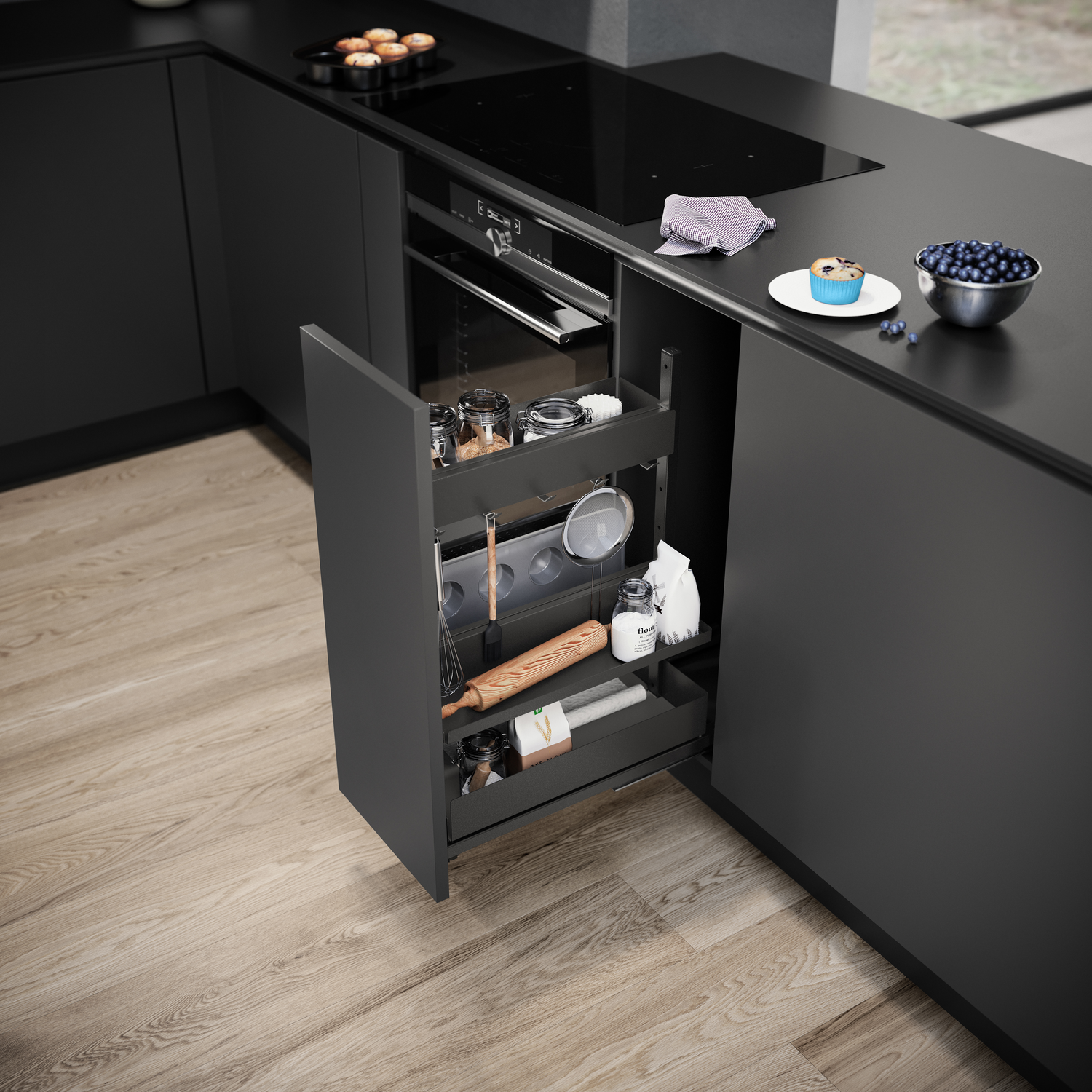 VS Sub Larder kader voor kolomkast lava