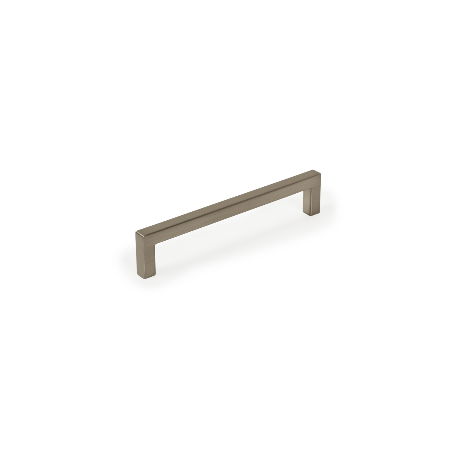 Greep U BA128 L136.5 zamak geborsteld nikkel