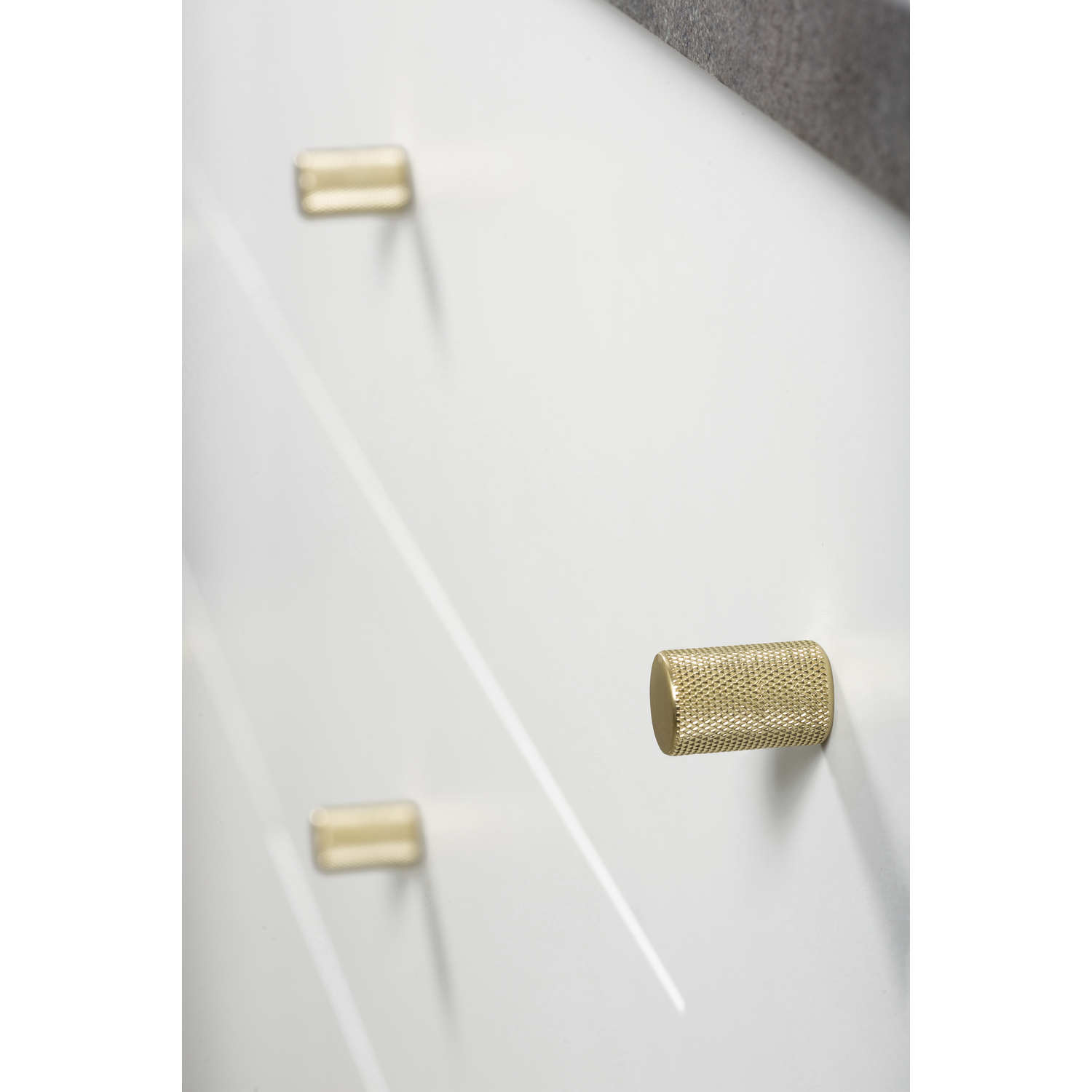 Knop GRAF Ø17.5 aluminium rvs-look