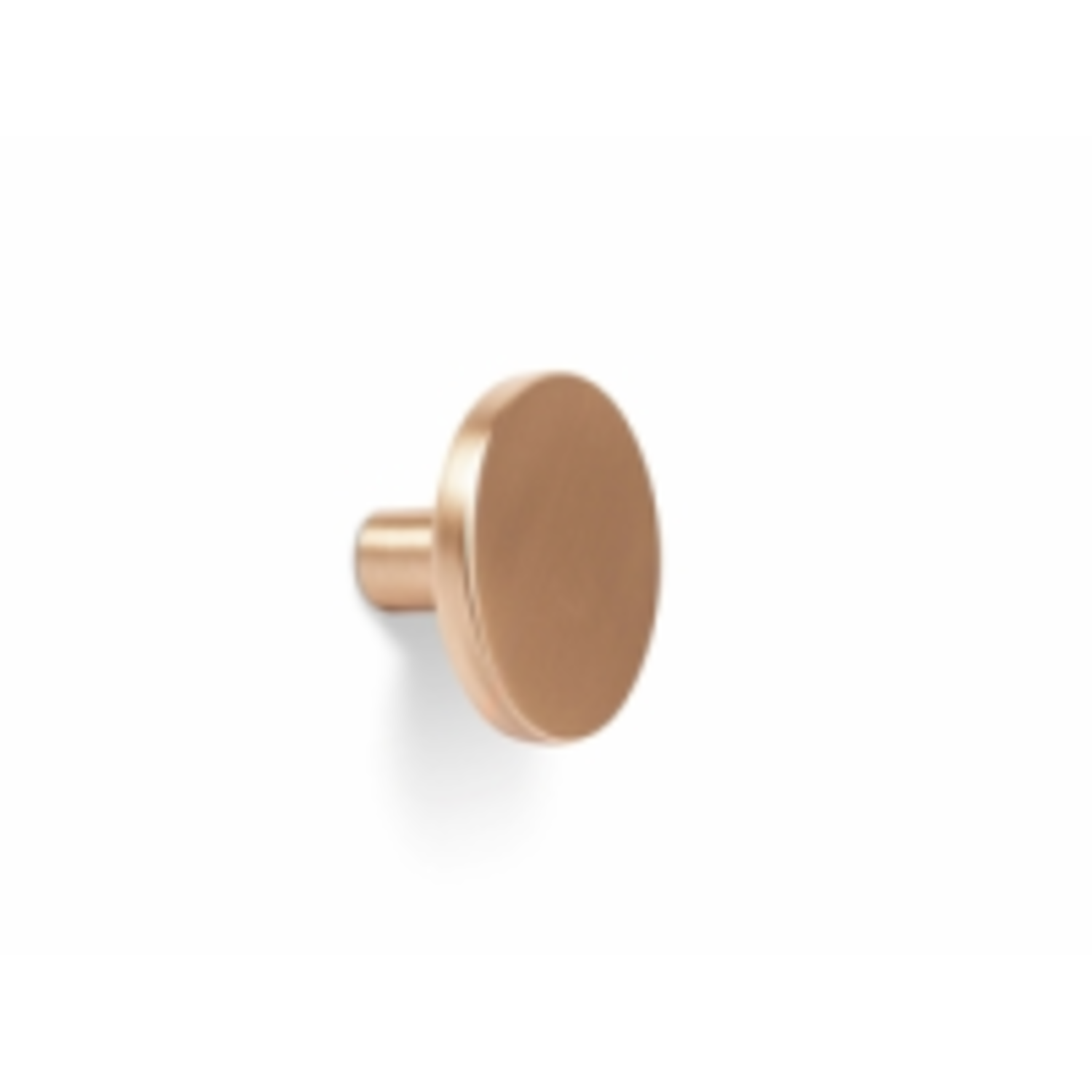Knop COMO Ø26 zamak geborsteld messing cava