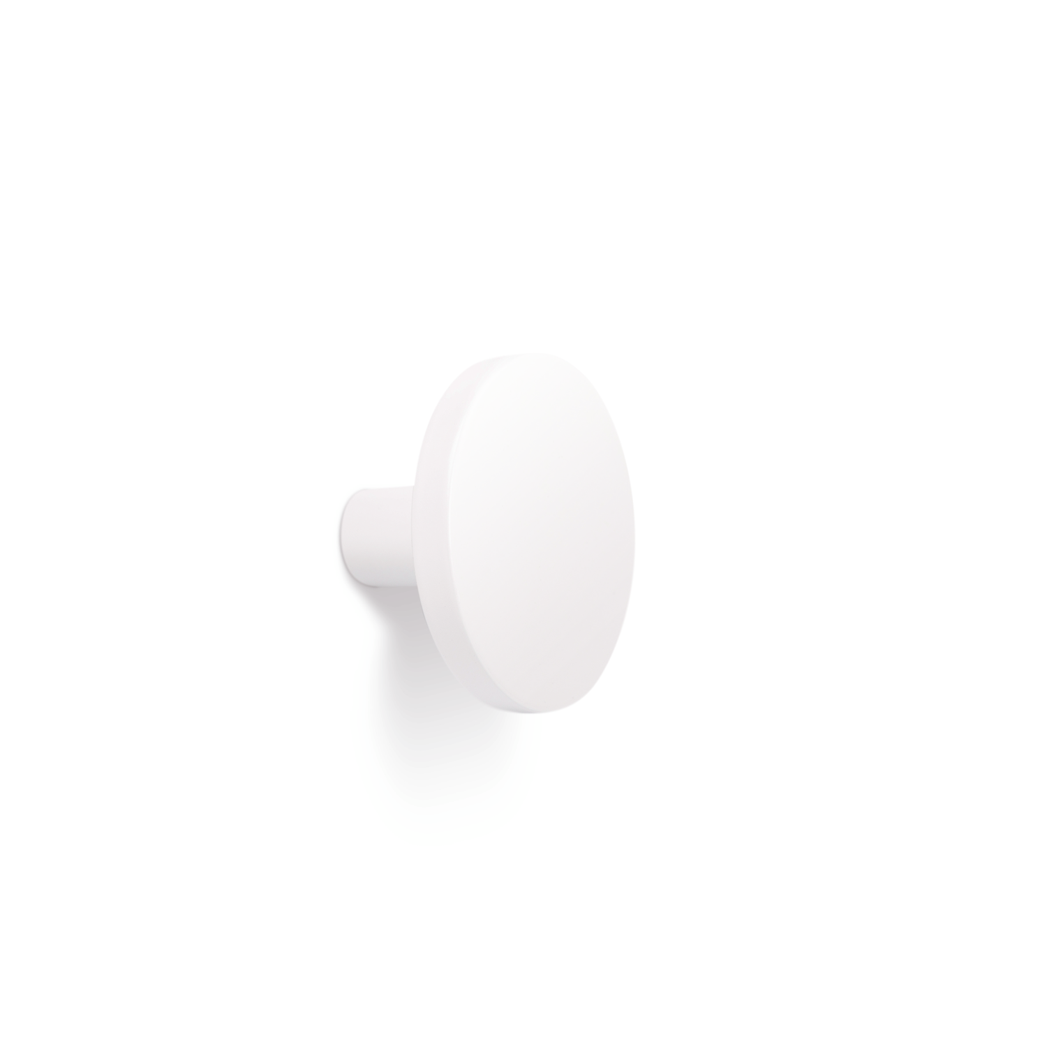 Knop COMO Ø26 zamak mat wit