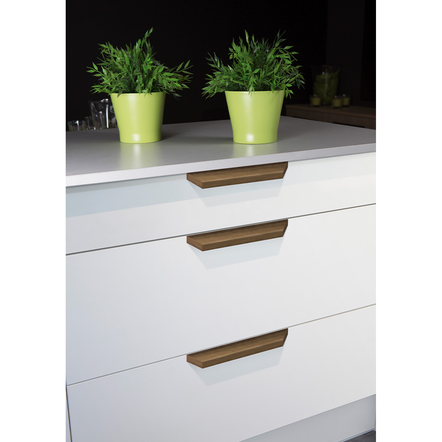 Greep BARCCO BA160 L200 hout walnoot