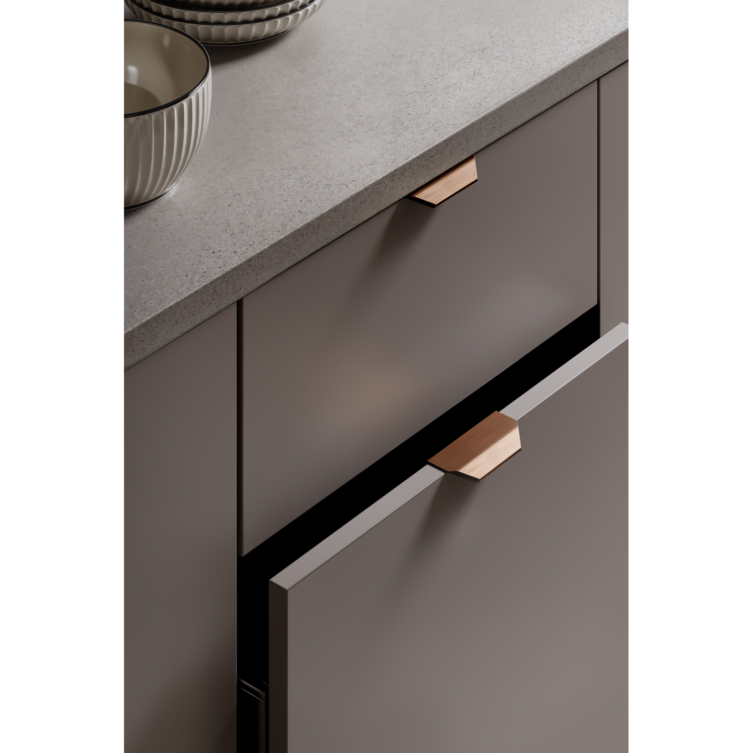 Greep VANN BA64 L100 aluminium rvs-look