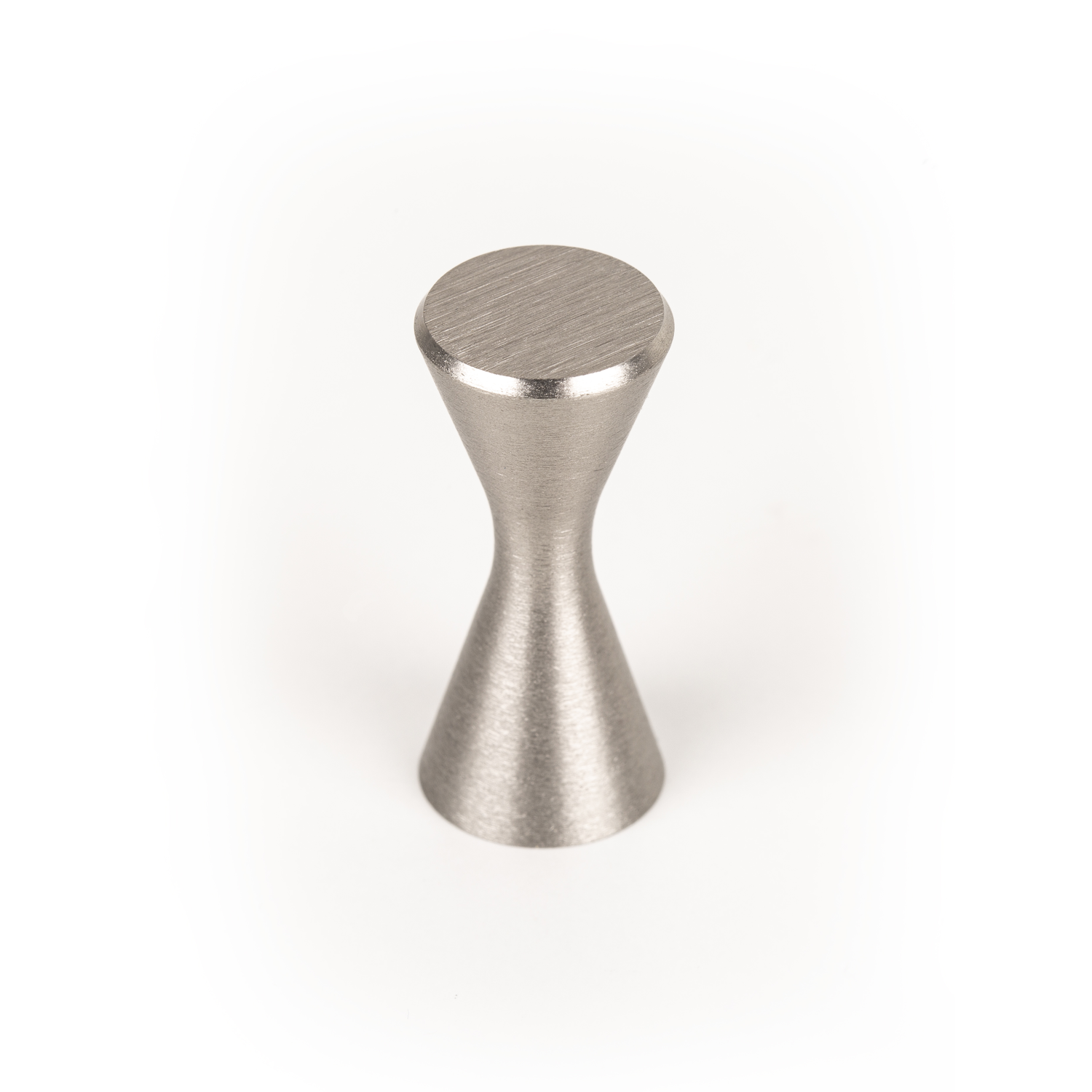 Knop DIABOLO Ø13.5 aluminium rvs-look