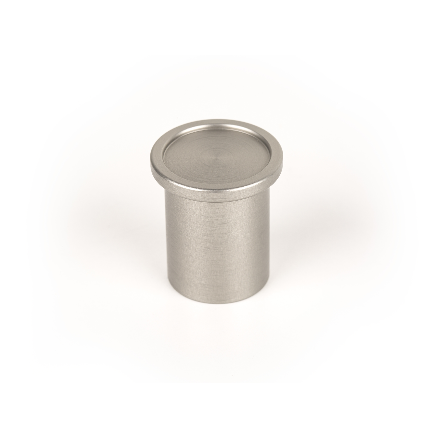 Knop ROUND Ø25 aluminium rvs-look