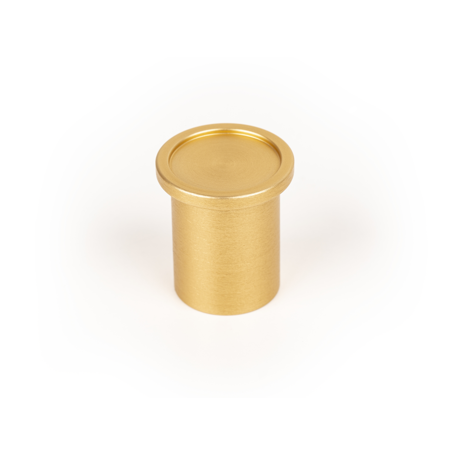 Knop ROUND Ø25 aluminium geborsteld messing