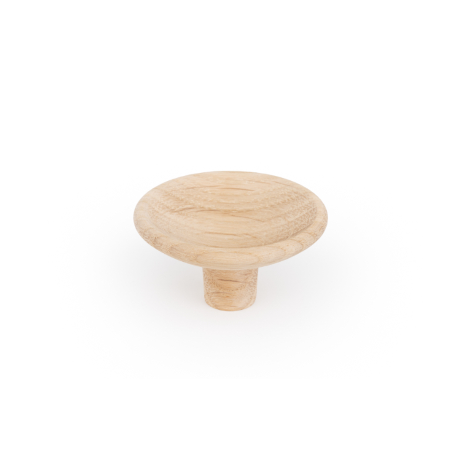 Knop DISC Ø50 hout eik nature ongelakt