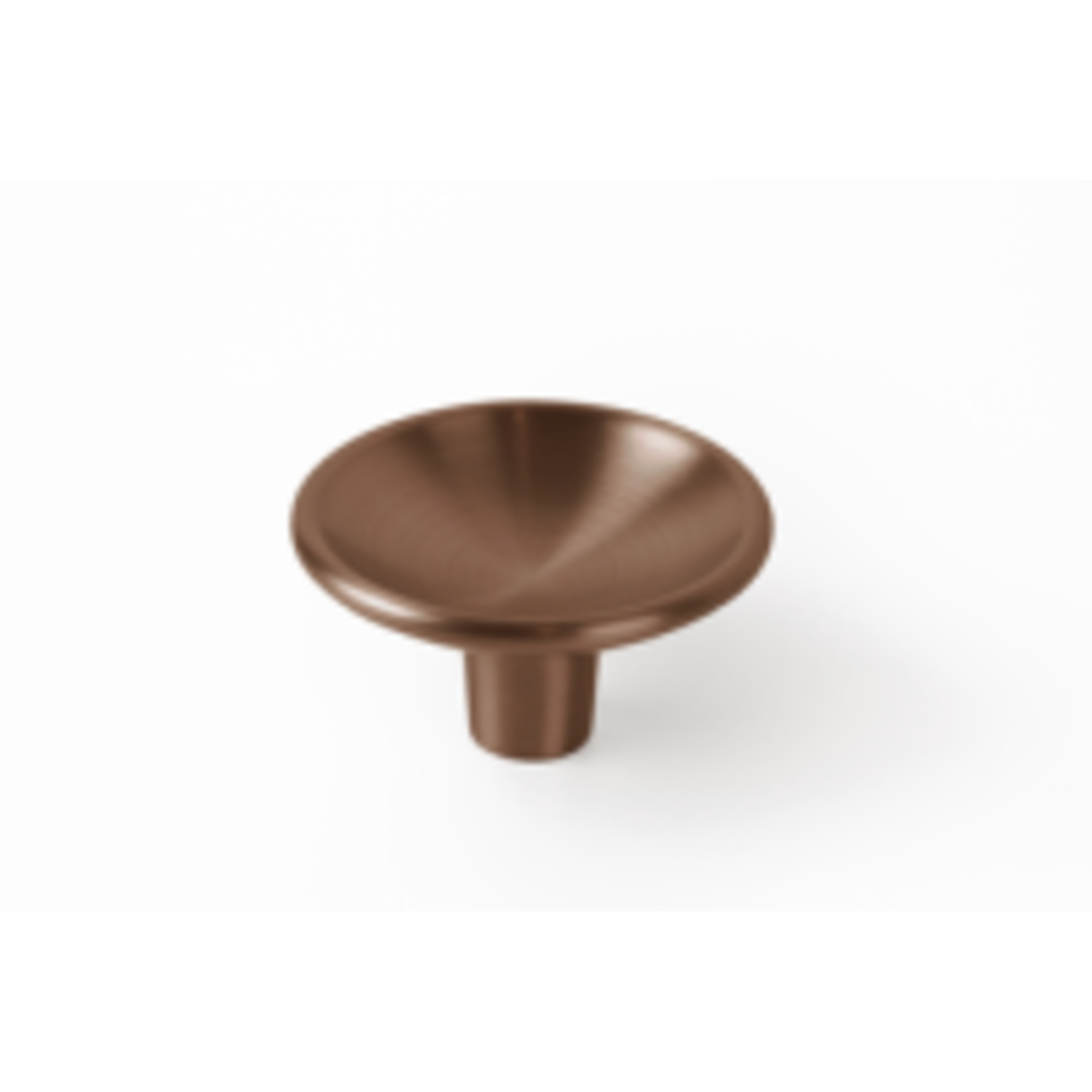 Knop DISC Ø50 zamak geborsteld brons