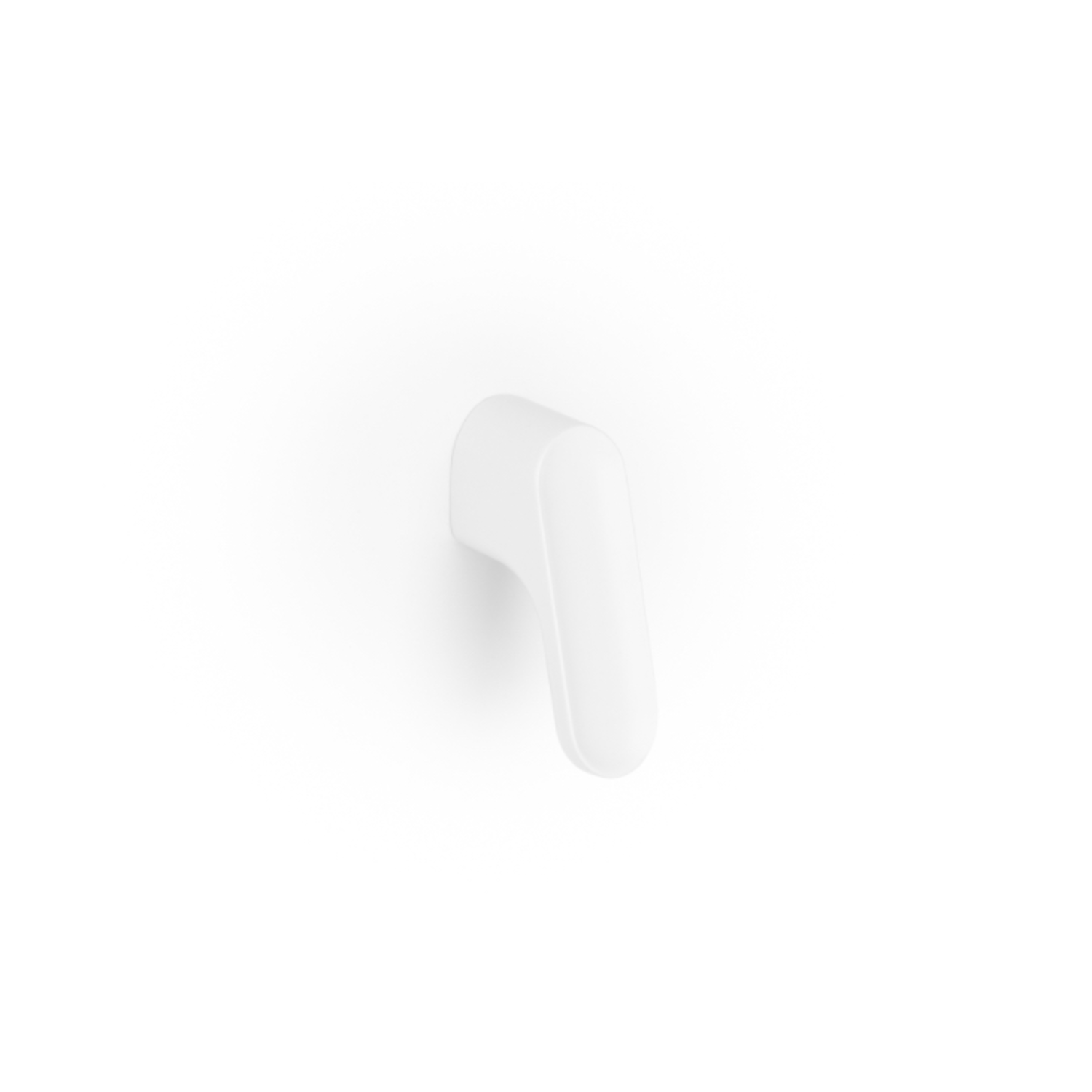 Knop LUV L51.2 zamak mat wit