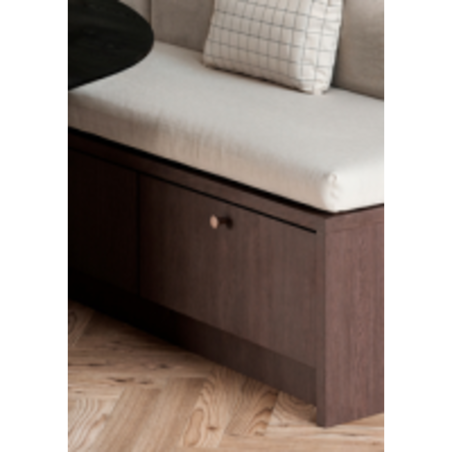 Knop NEXX Ø25 aluminium rvs-look