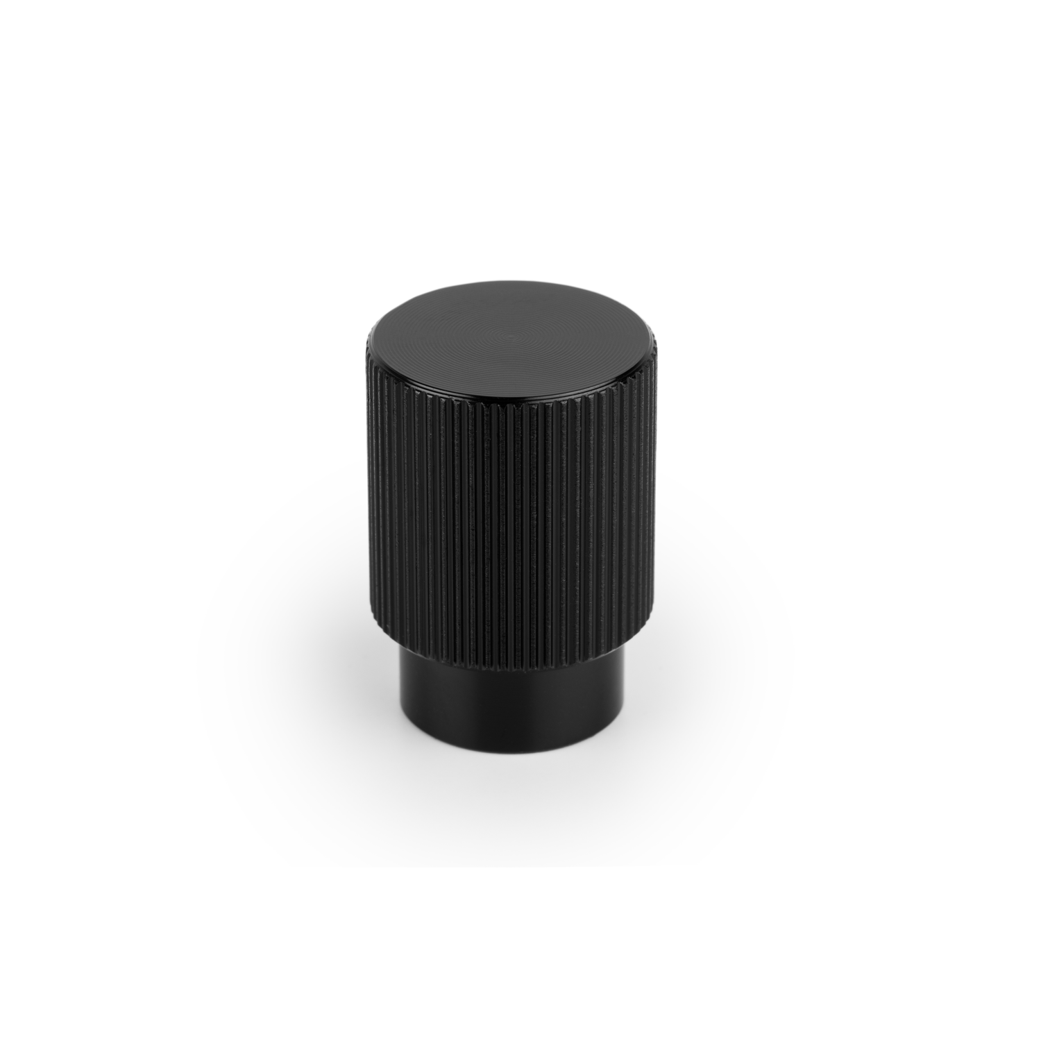 Knop ARPA Ø22 aluminium geborsteld zwart