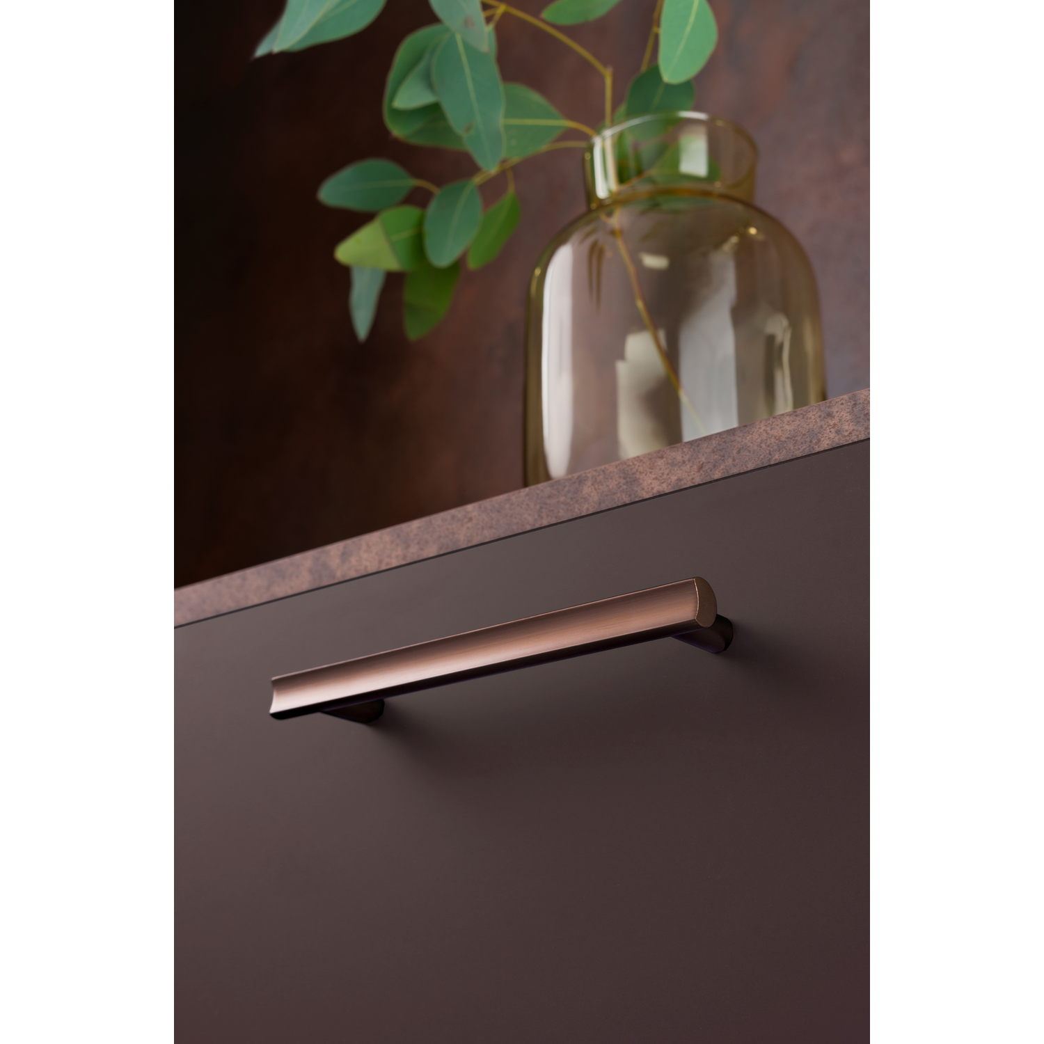 Greep MOON BA320 L353 aluminium geborsteld brons