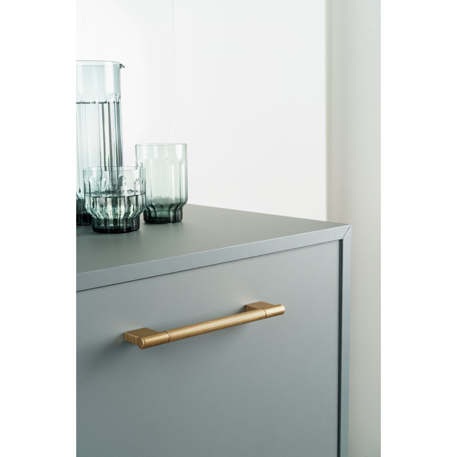 Greep POINT BA320 L356 aluminium geborsteld zwart