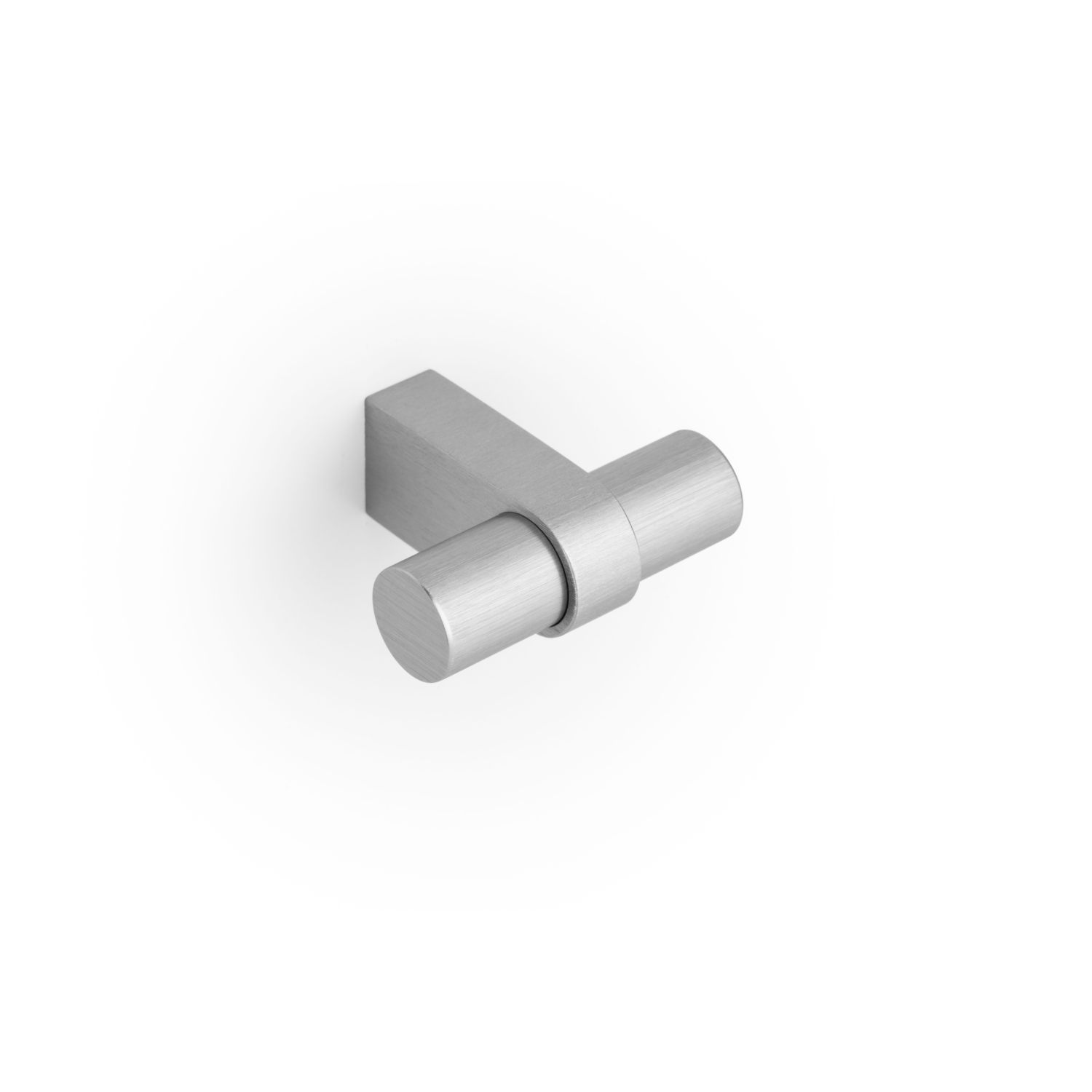 T-knop NOBB L52 aluminium rvs-look