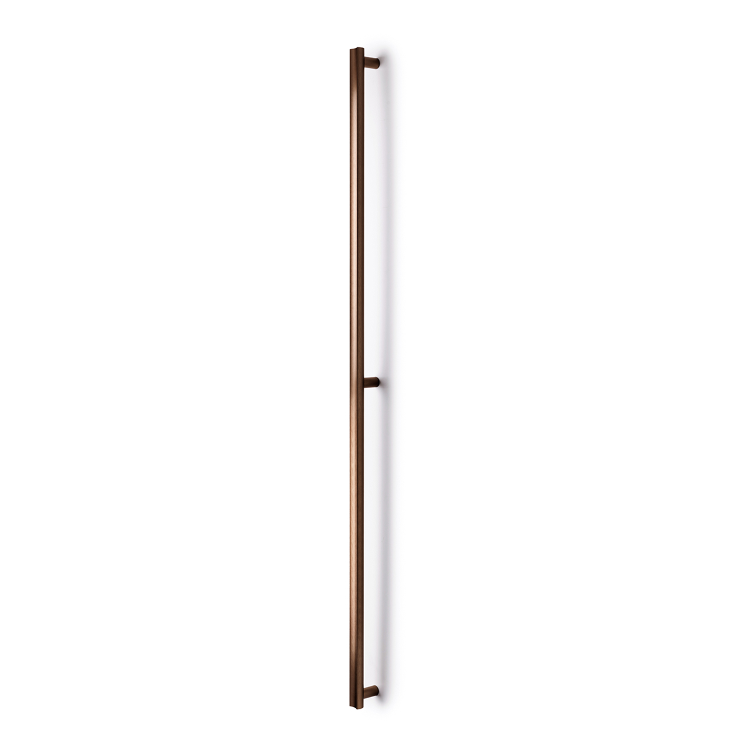 Deurgreep dubbel MOON BIG BA528-1056 L1096 aluminium geborsteld brons