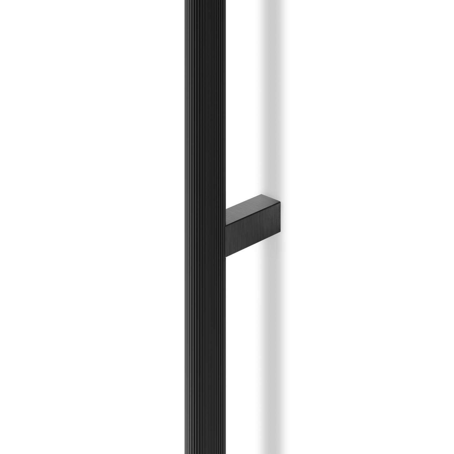 Greep BROOKLYN BA528-1056 L1066 aluminium geborsteld zwart