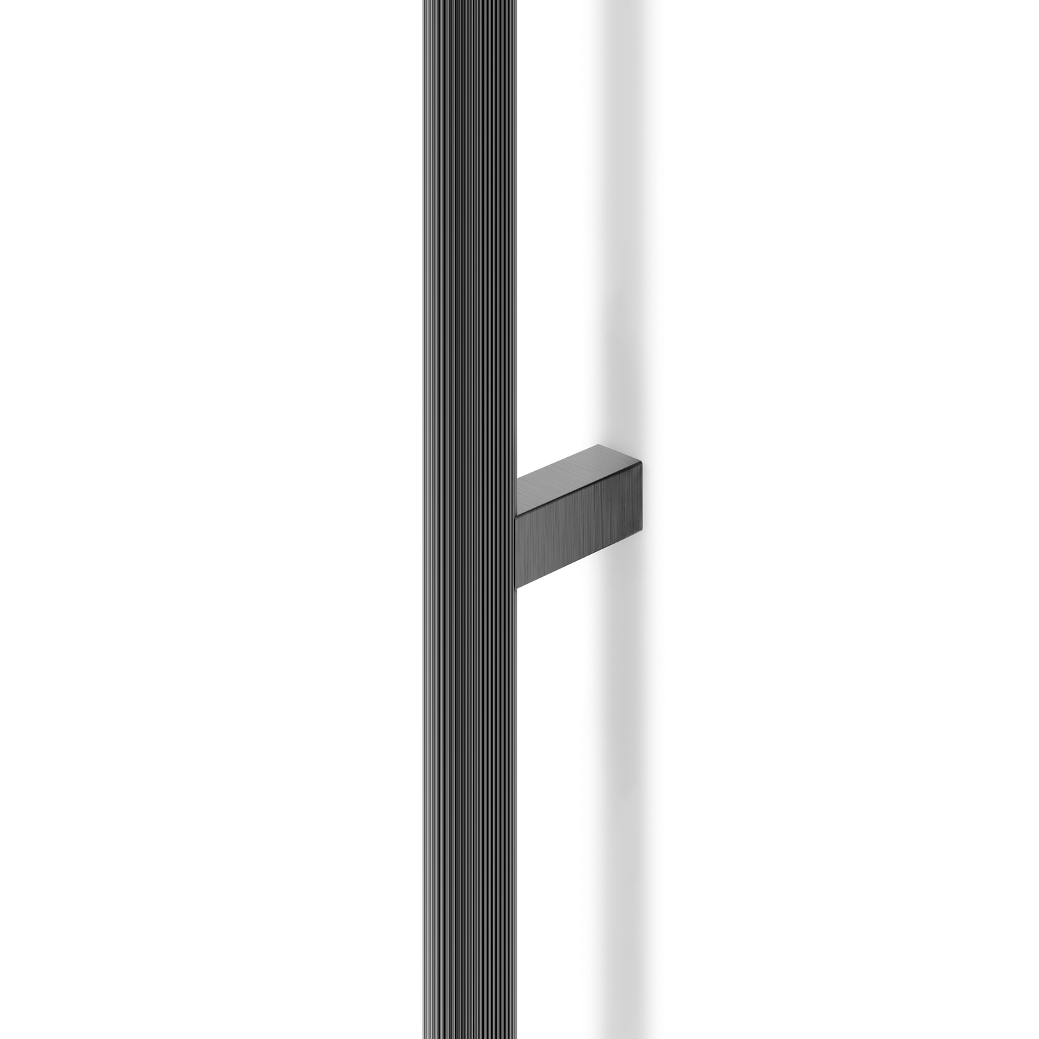 Greep BROOKLYN BA528-1056 L1066 aluminium titanium zwart