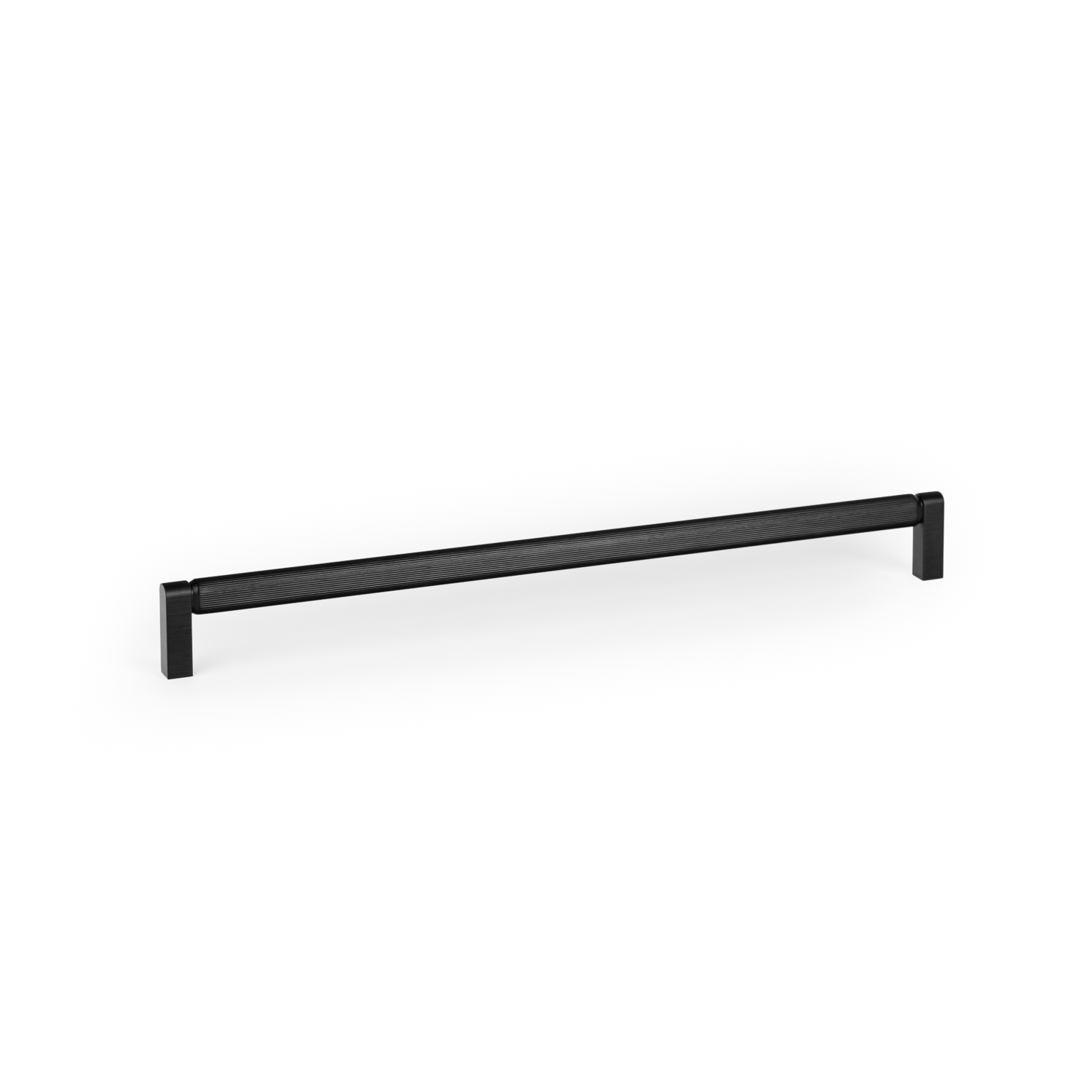 Greep BROOKLYN BA320 L330 aluminium geborsteld zwart