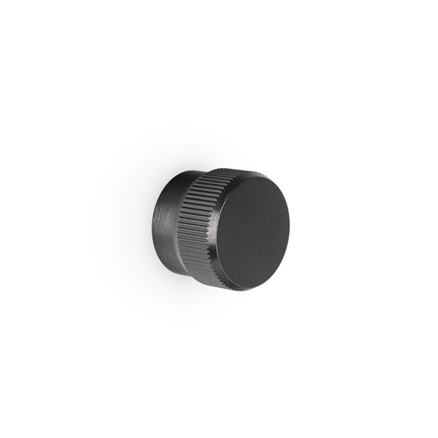 Knop BROOKLYN BIG Ø40 aluminium titanium zwart